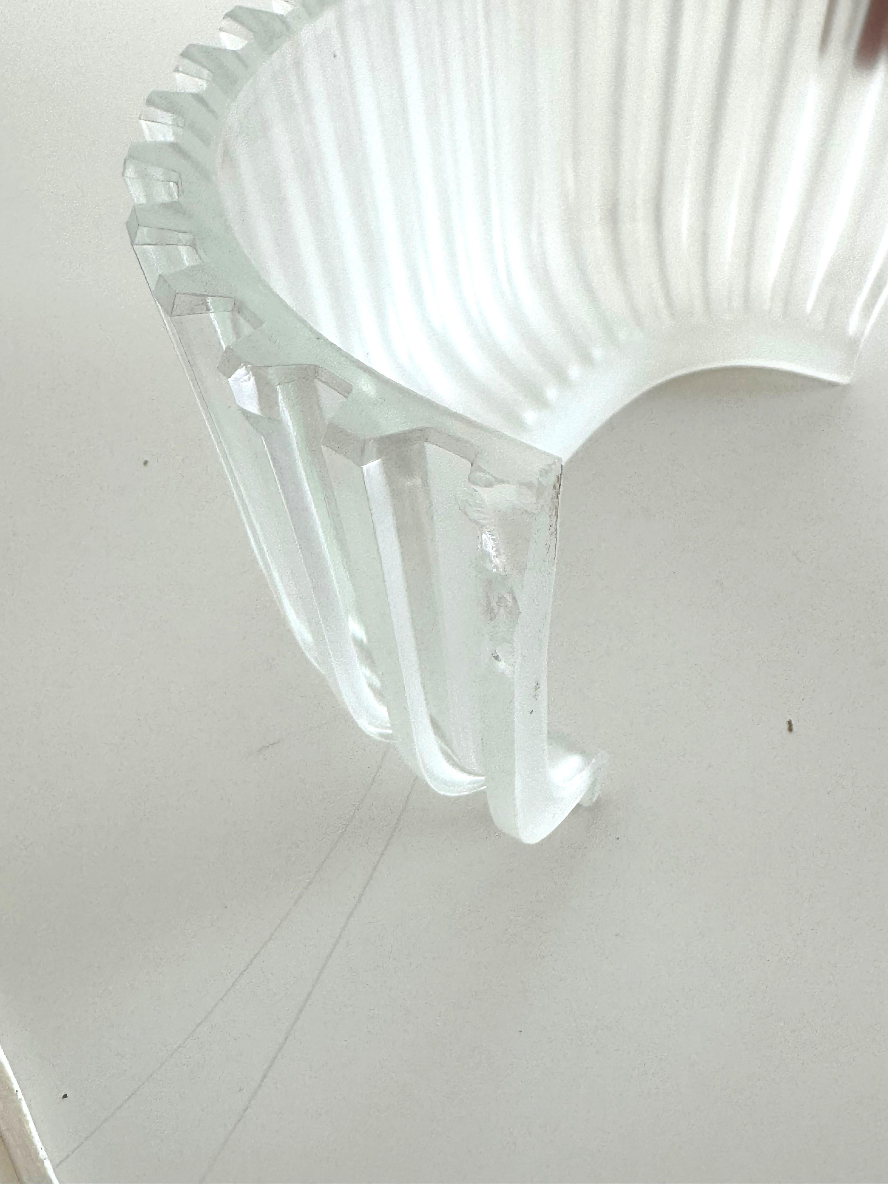 Applique in vetro di Murano e ottone Art Déco di Archimede Seguso, anni '40 in vendita 8