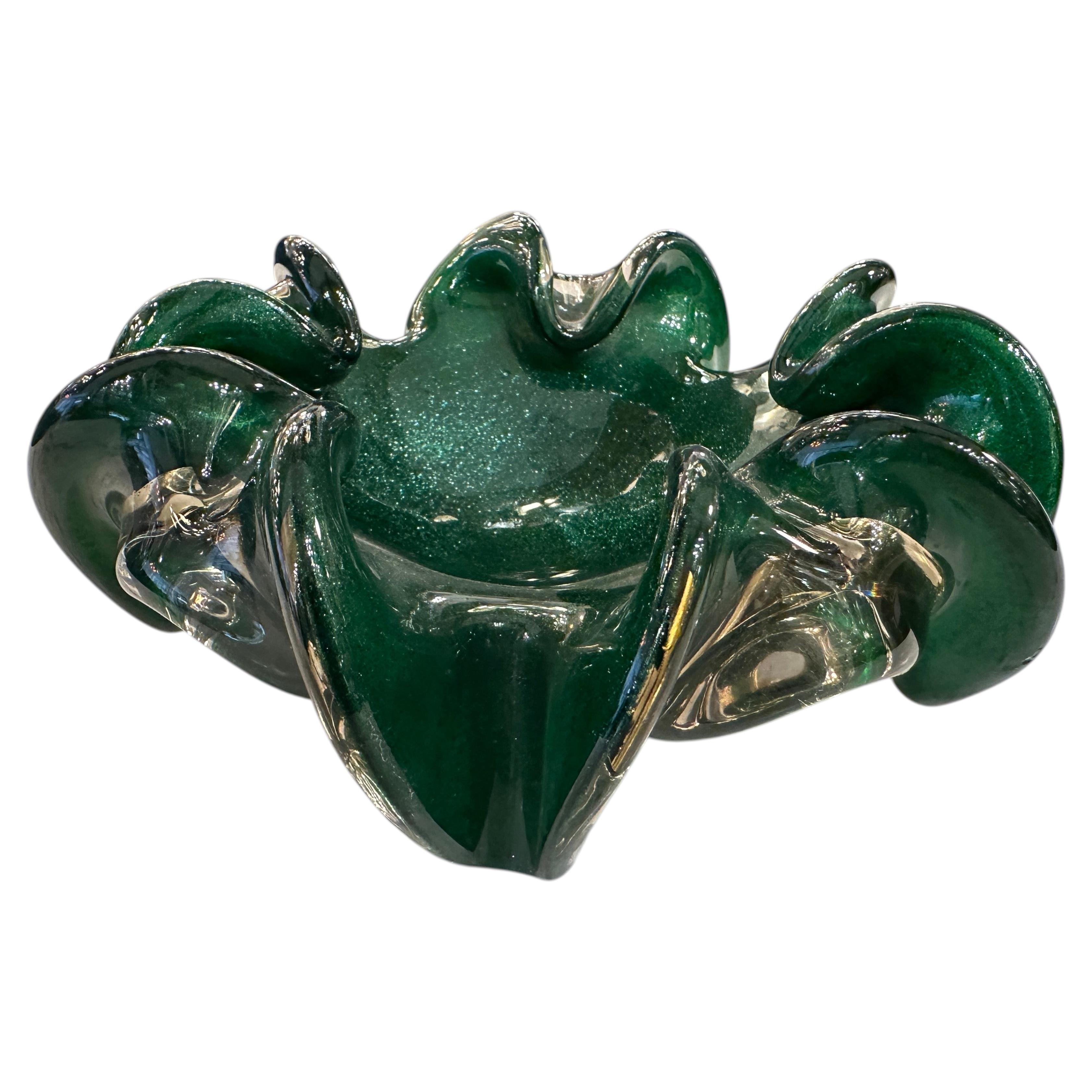 Art Deco Murano Glass Centerpiece, Italian, 21.8