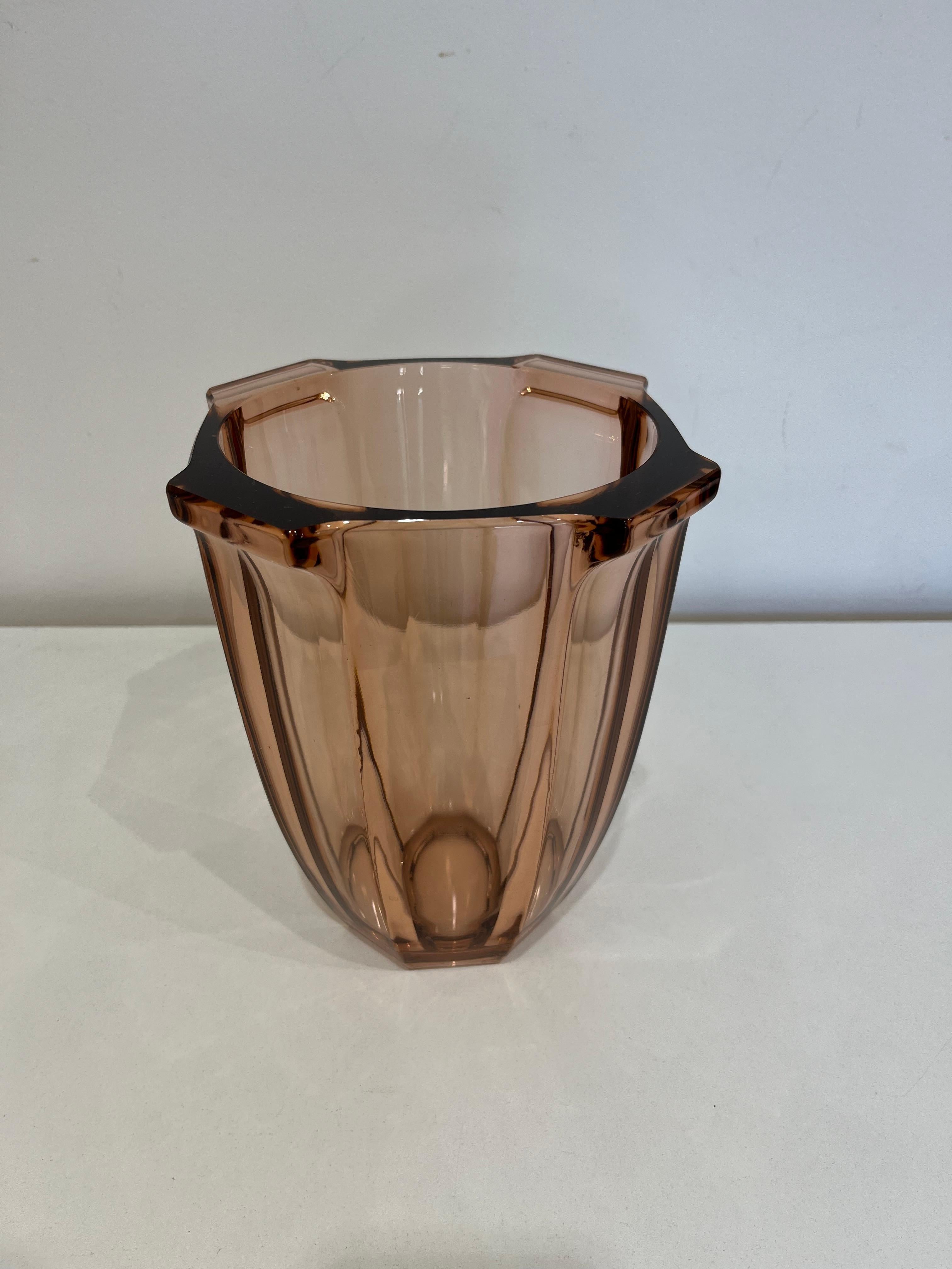 Italian Art Deco Murano Glass Vase, 1930s For Sale