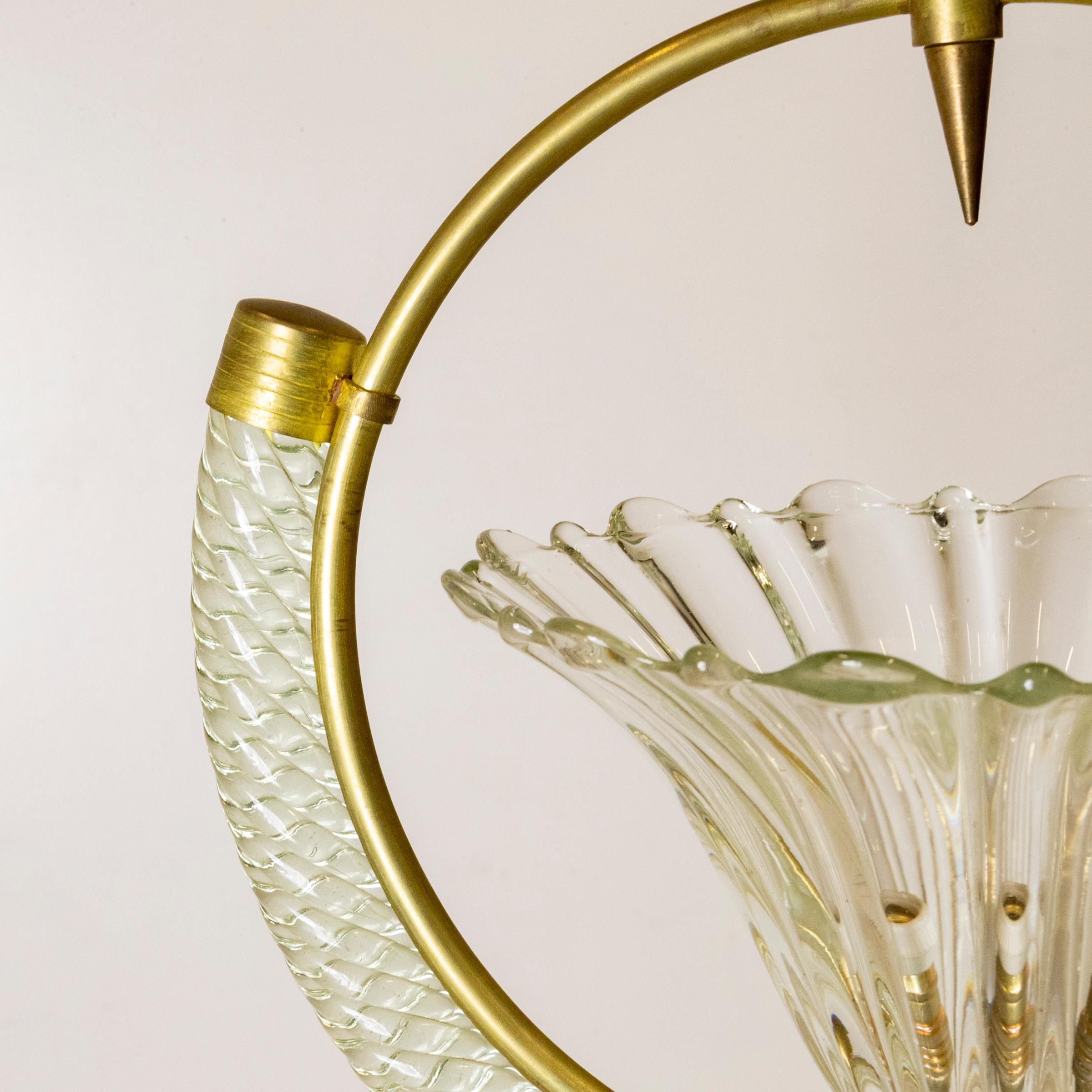 Art déco Art Deco Murano Light by Ercole Barovier en vente