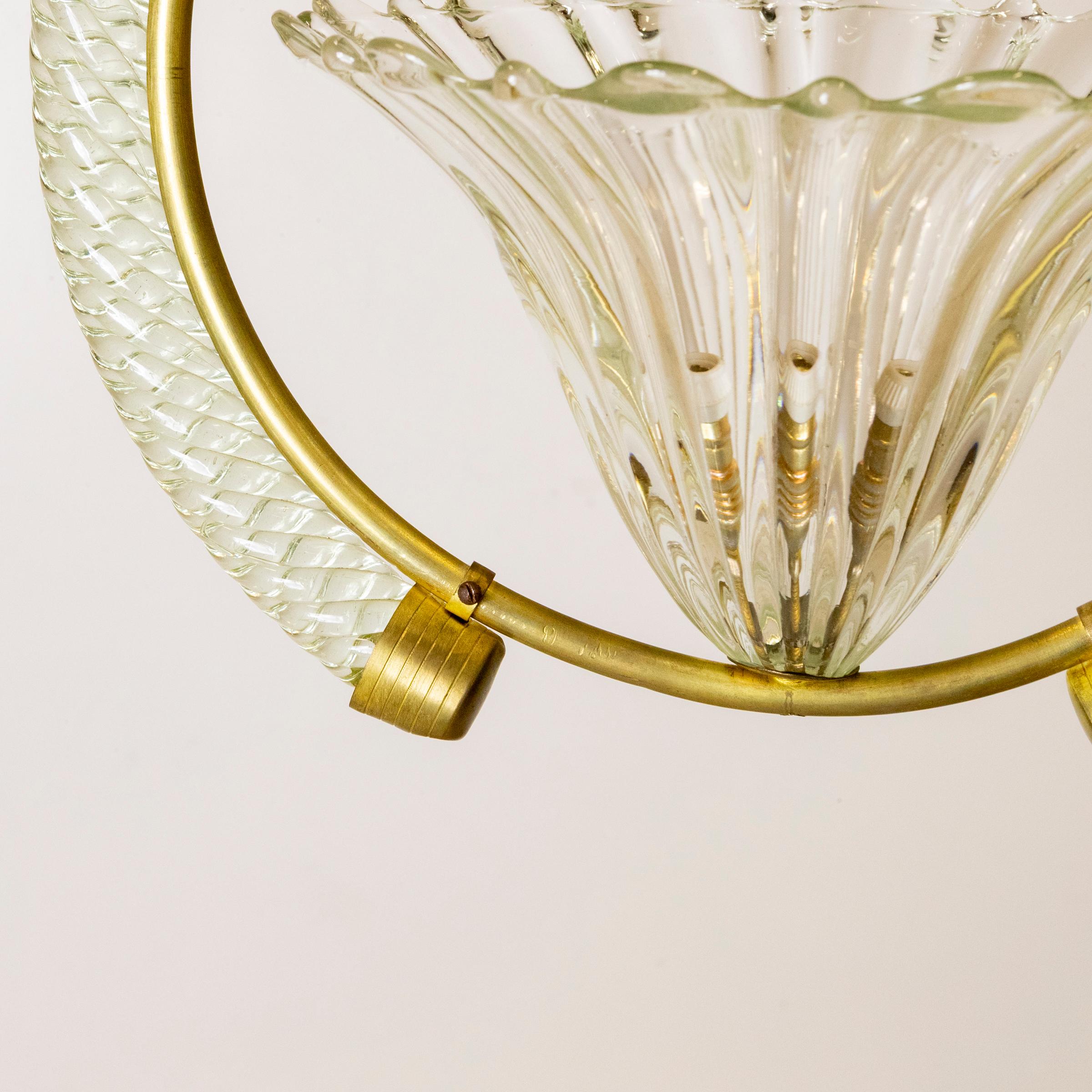 italien Art Deco Murano Light by Ercole Barovier en vente