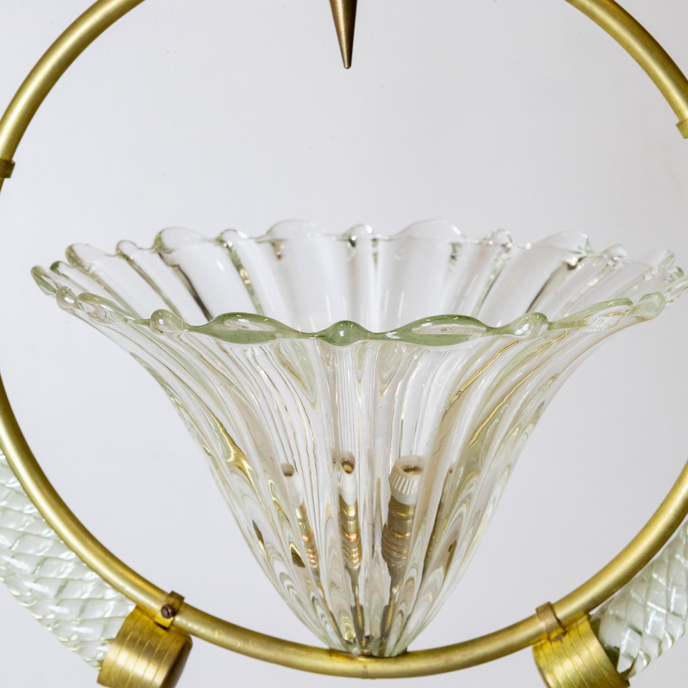 Art Deco Murano Light by Ercole Barovier Bon état - En vente à Ware, GB