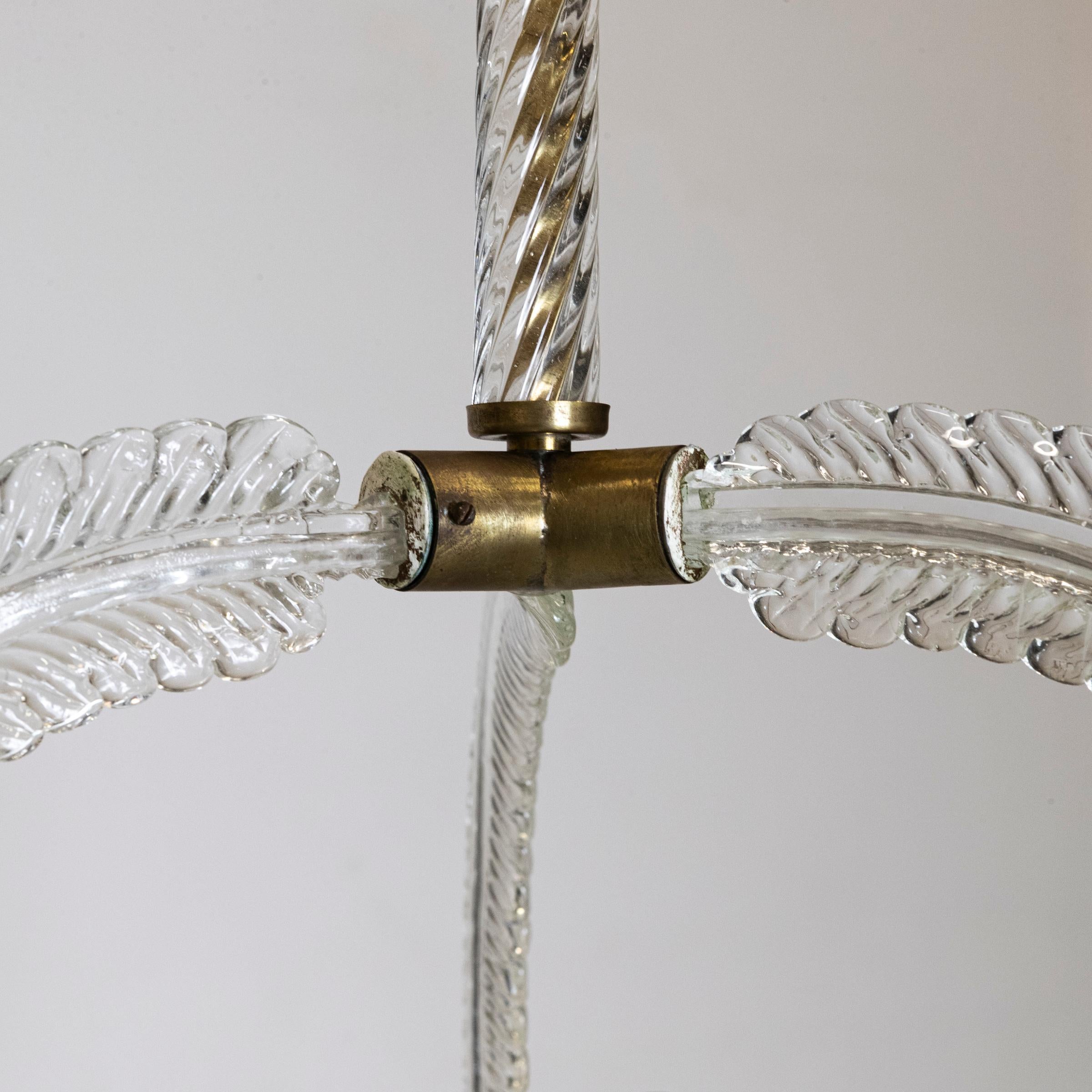 Milieu du XXe siècle Art Deco Murano Light by Ercole Barovier en vente