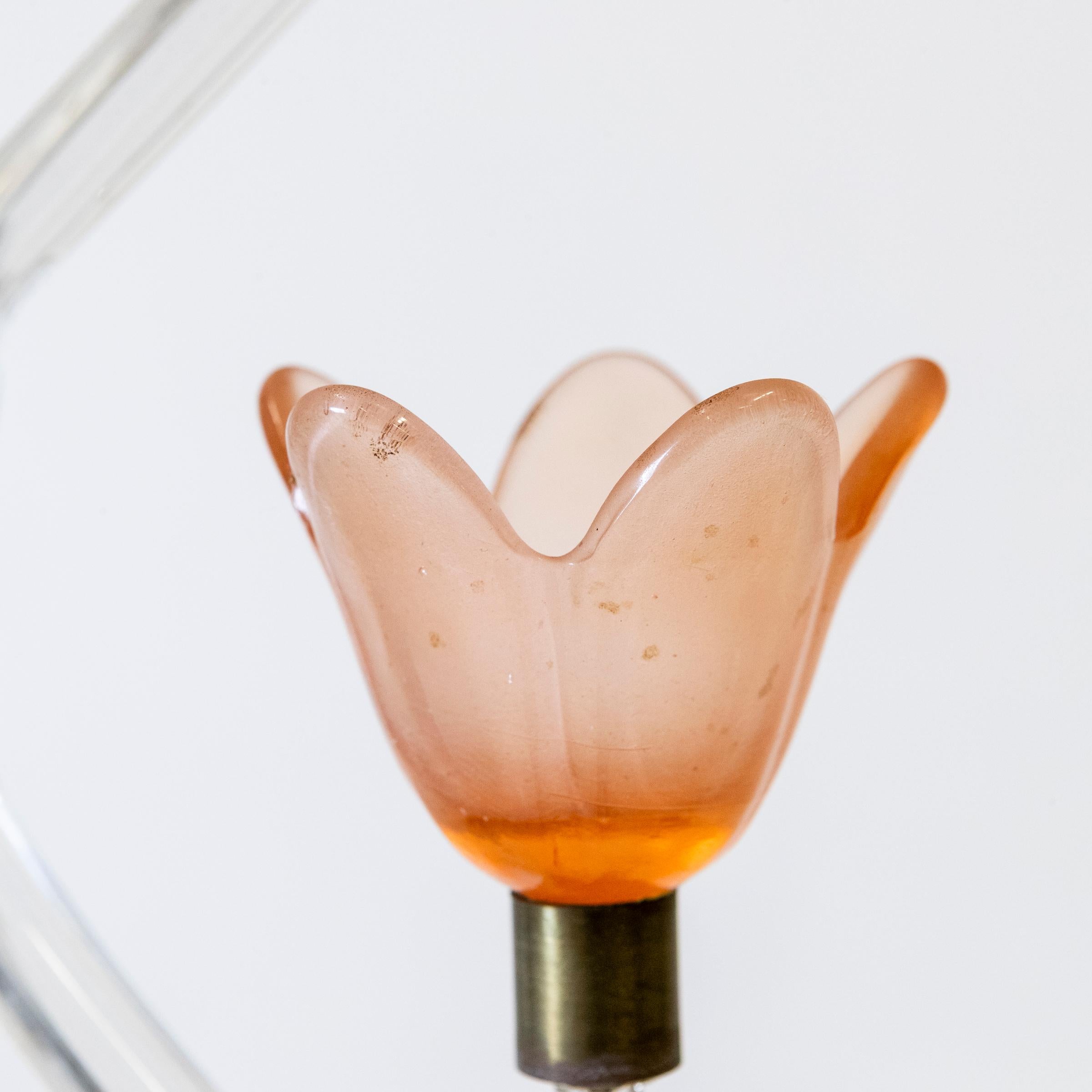Ottone Lampada Art Deco Murano di Ercole Barovier in vendita