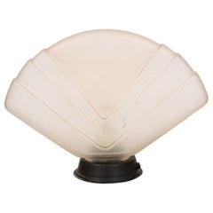 Art Deco Murano Fan Table Lamp 