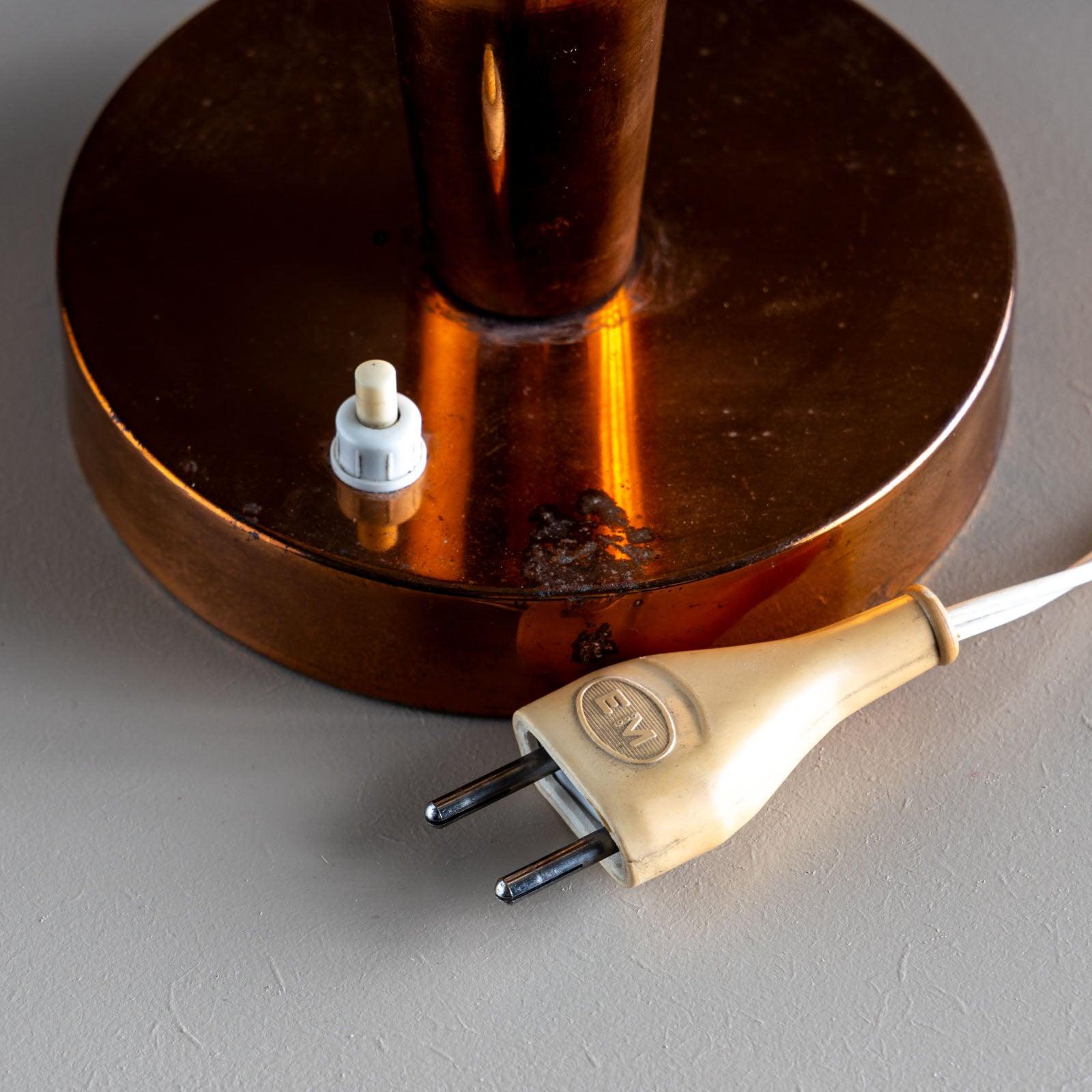 Cuivre Lampe de table Art Déco Mushroom en cuivre, vers 1920/30 en vente