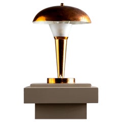 Art Deco "Mushroom" Copper Table Lamp, around 1920/30