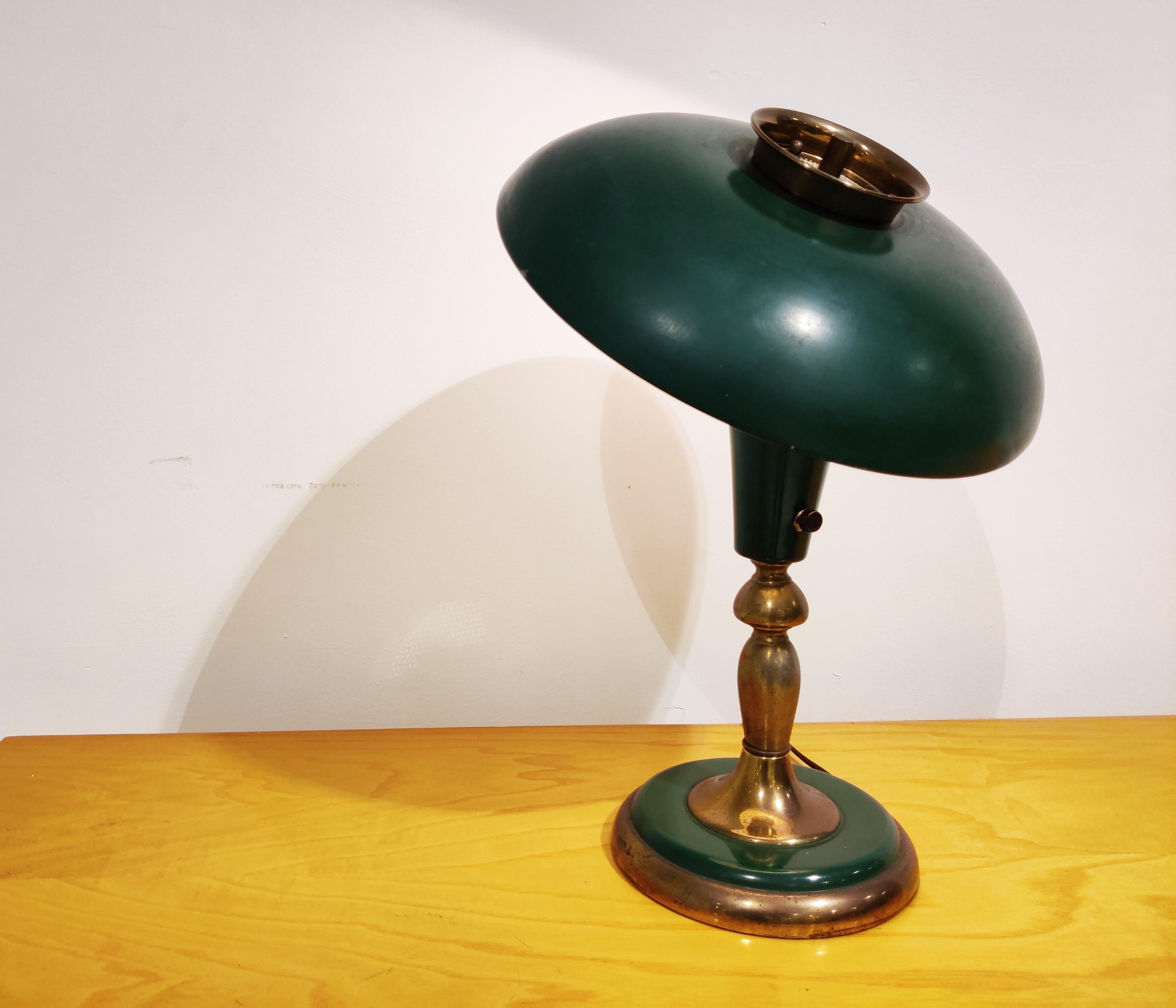 Art Deco Mushroom Desk Lamp, 1930s 4