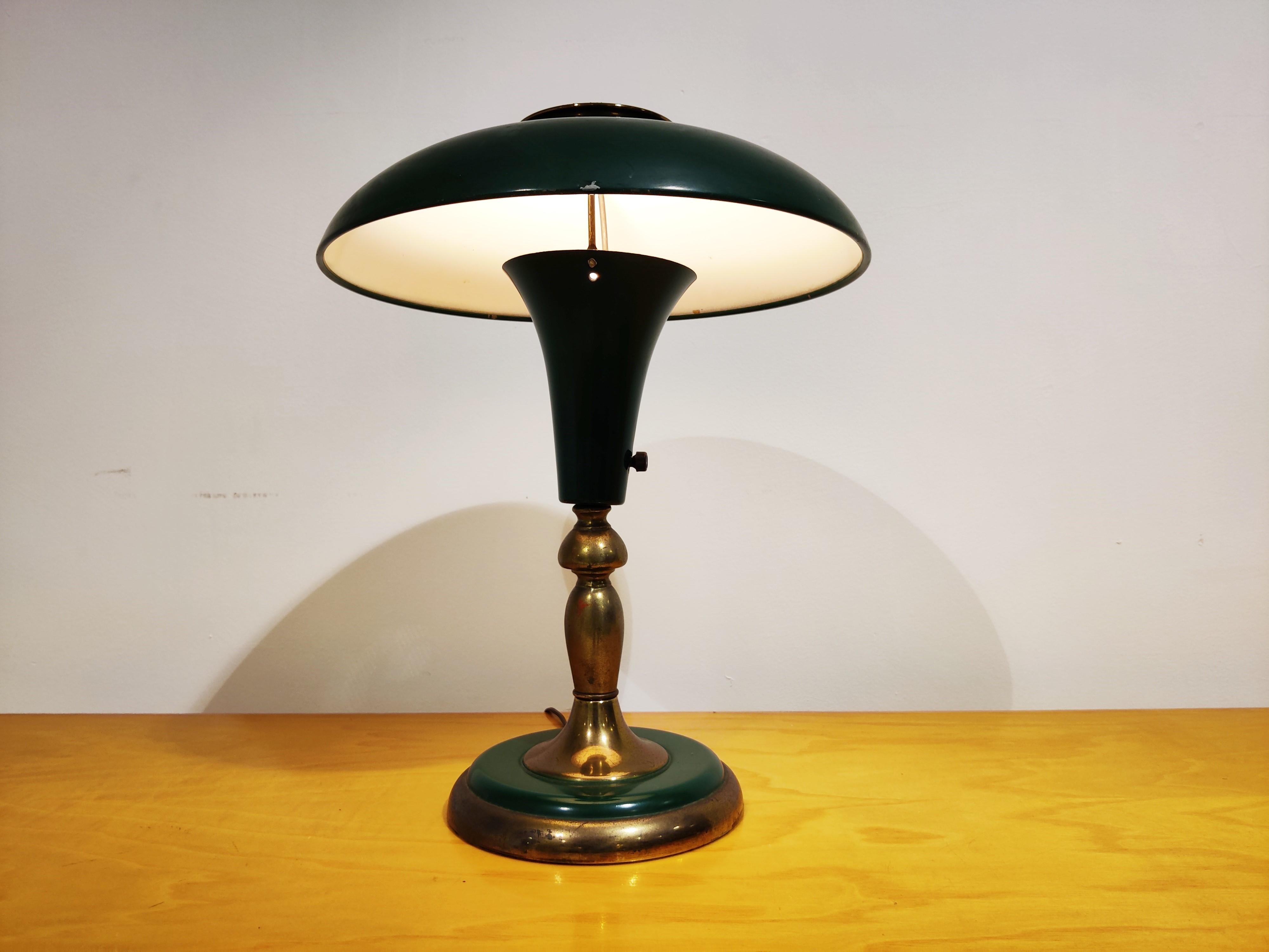 French Art Deco Mushroom Desk Lamp, 1930s