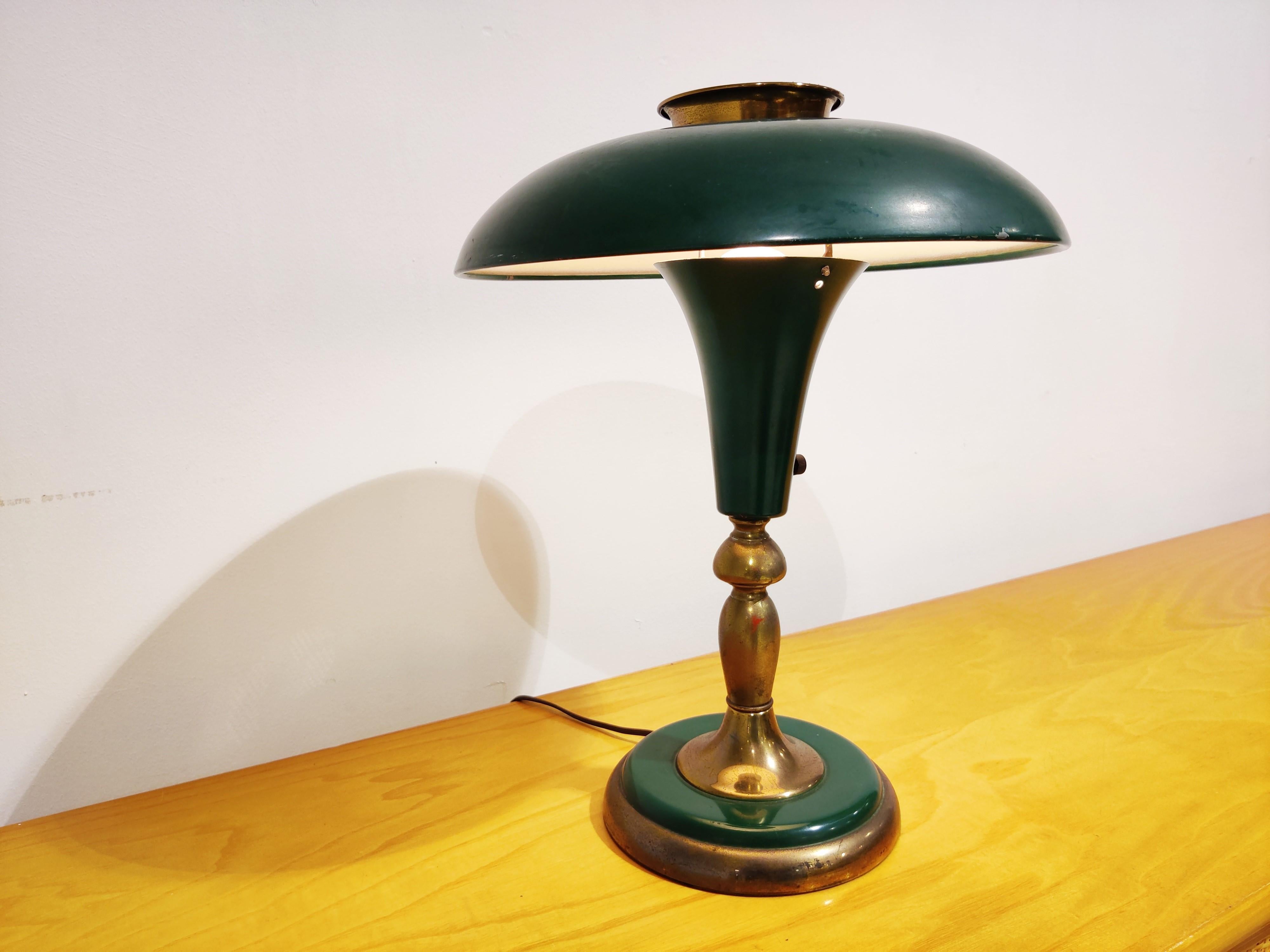 Art Deco Mushroom Desk Lamp, 1930s In Good Condition In HEVERLEE, BE