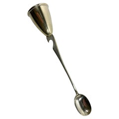 Antique Art Deco Napier Silver Plate Stirrer, Spirit Measure & Bottle Opener Multi-Tool