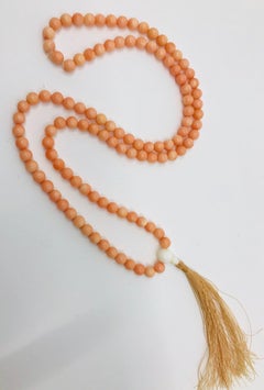 Art Deco natural , antique Angel skin Coral Necklace, Sylvia Gottwald