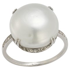 Antique Art Deco Natural Pearl Ring