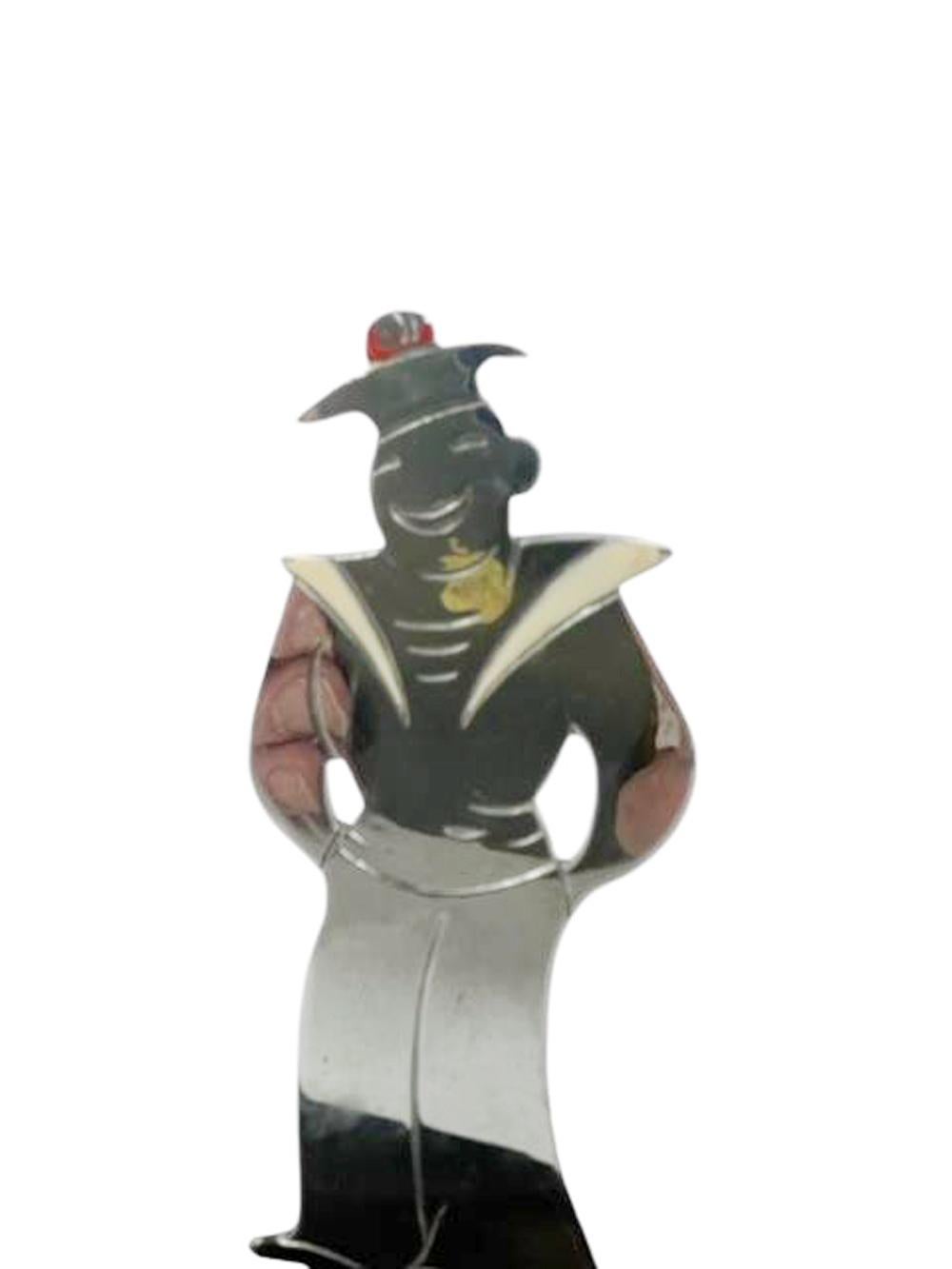 Art Deco Nautical Themed Drink Markers by Sudre In Good Condition For Sale In Chapel Hill, NC