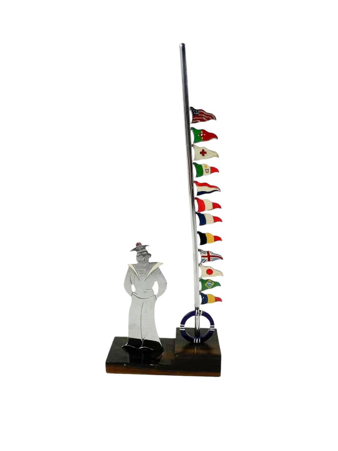 Art Deco Nautical Themed Drink Markers by Sudre For Sale 3