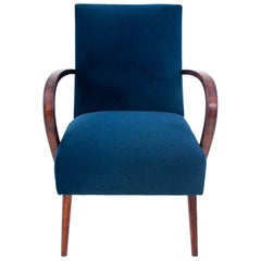 Art Deco Navy Blue Club Chair