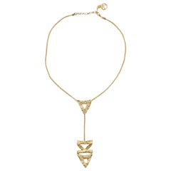 Art Deco Necklace 3 in Gold