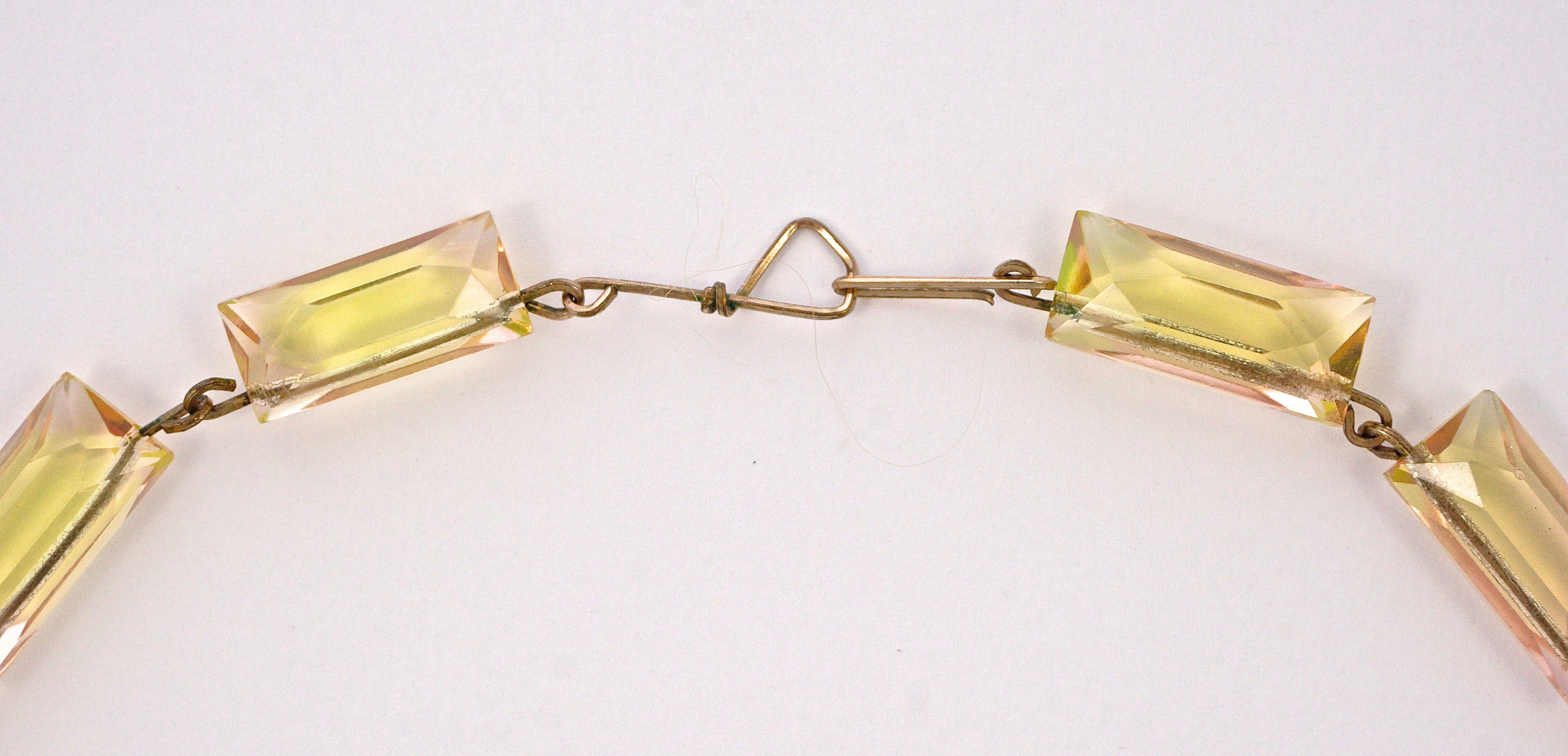 uranium glass necklace