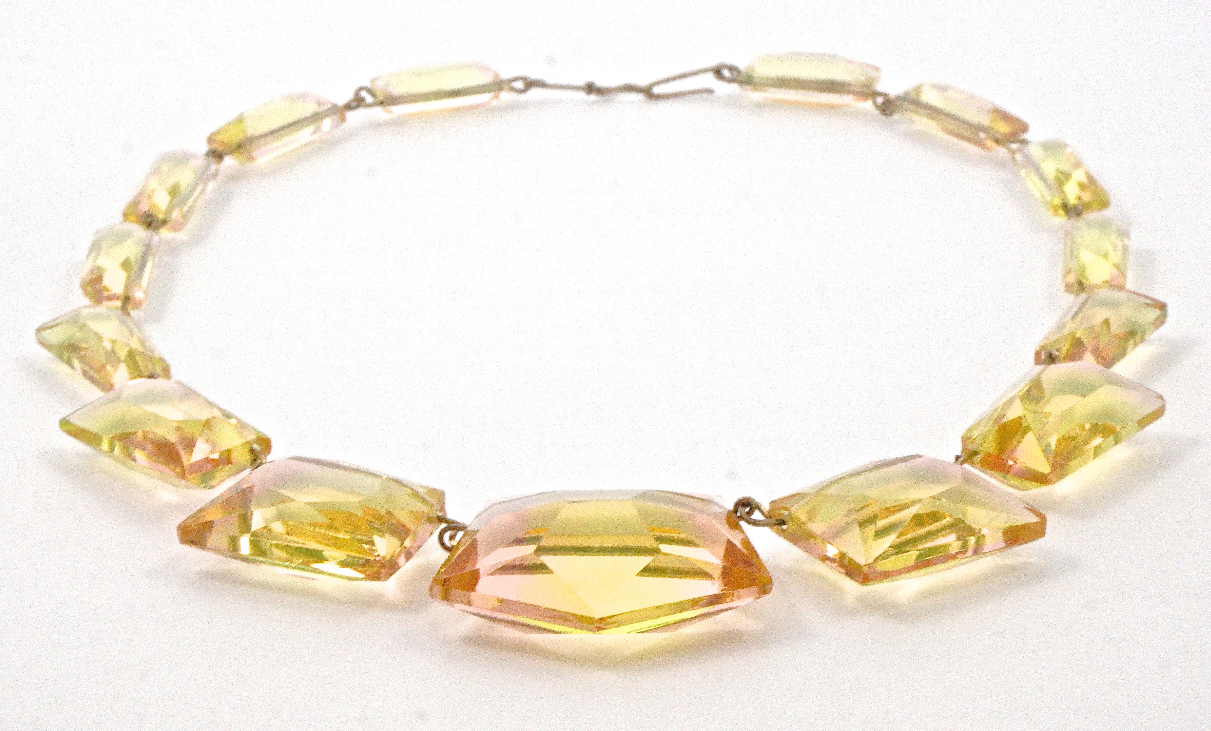 vintage uranium glass jewelry