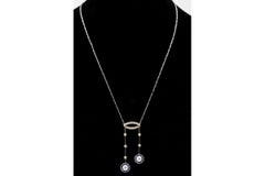 Art Deco necklace with diamonds and sapphires, 1920s.