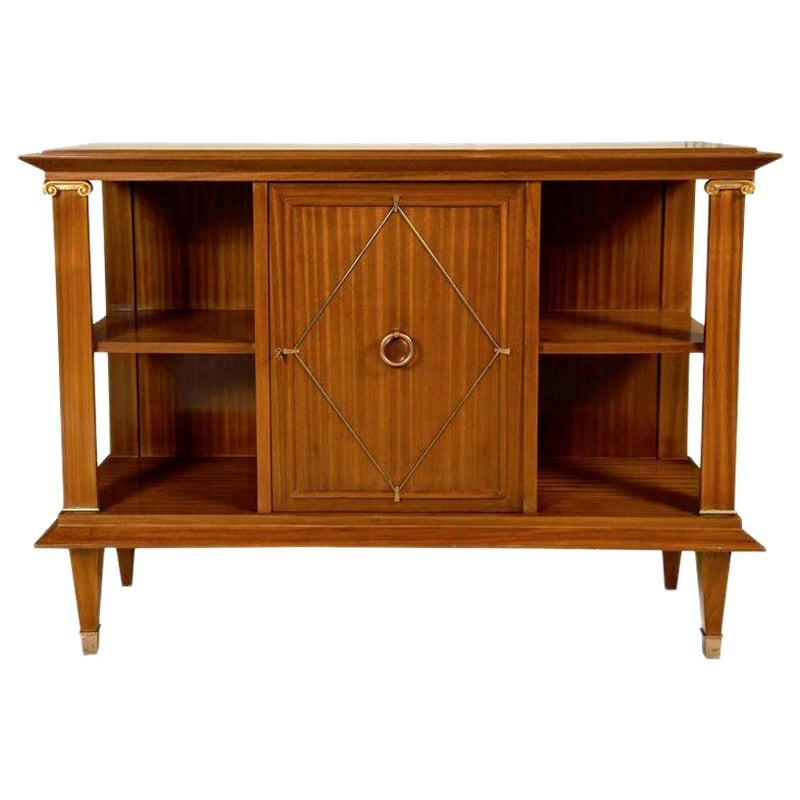 Cabinet Art Deco Neoclassico in mogano cubano di Pierre Lardin, Francia, 1940 in vendita