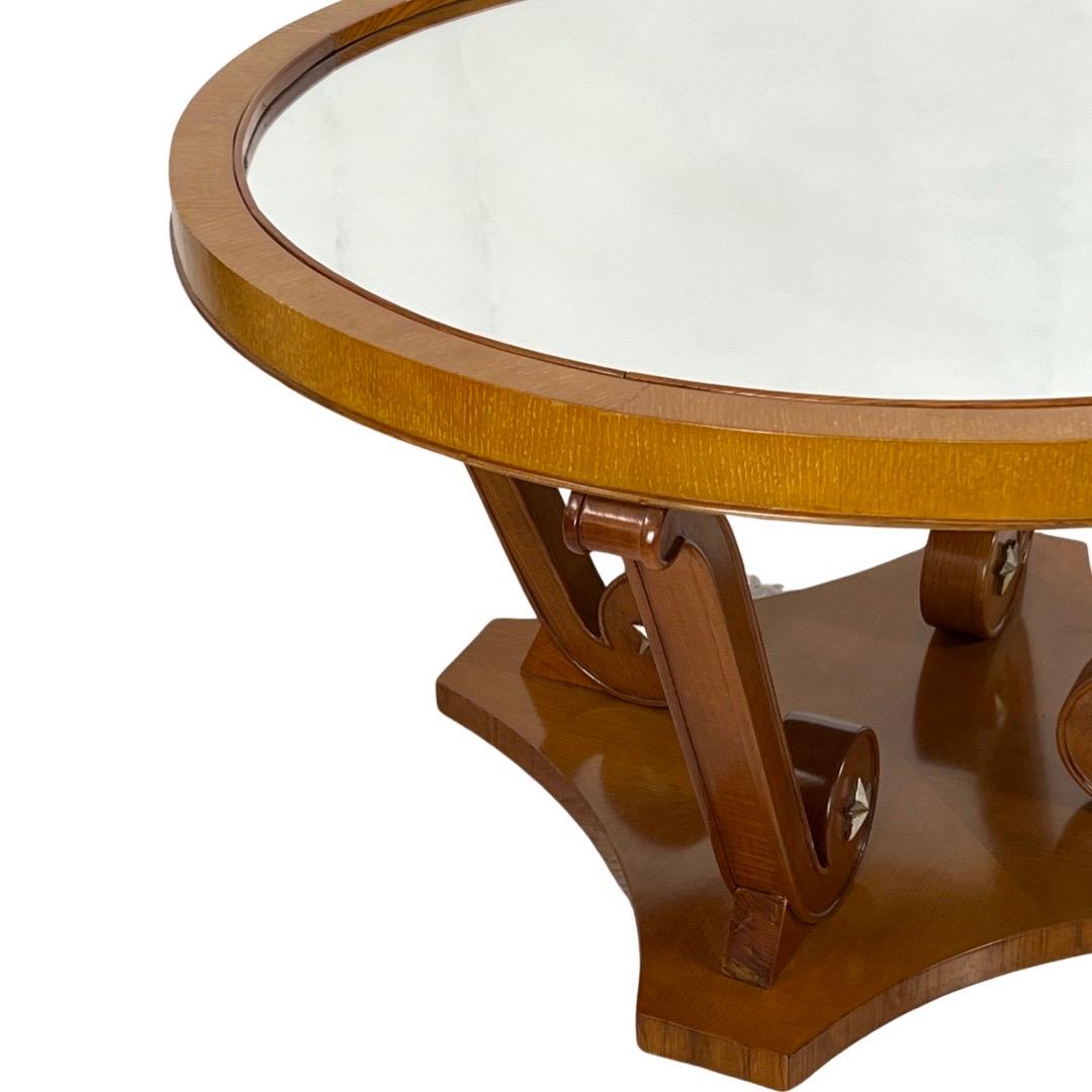 Art Deco Neoclassical Coffee Table In Good Condition For Sale In Miami, FL
