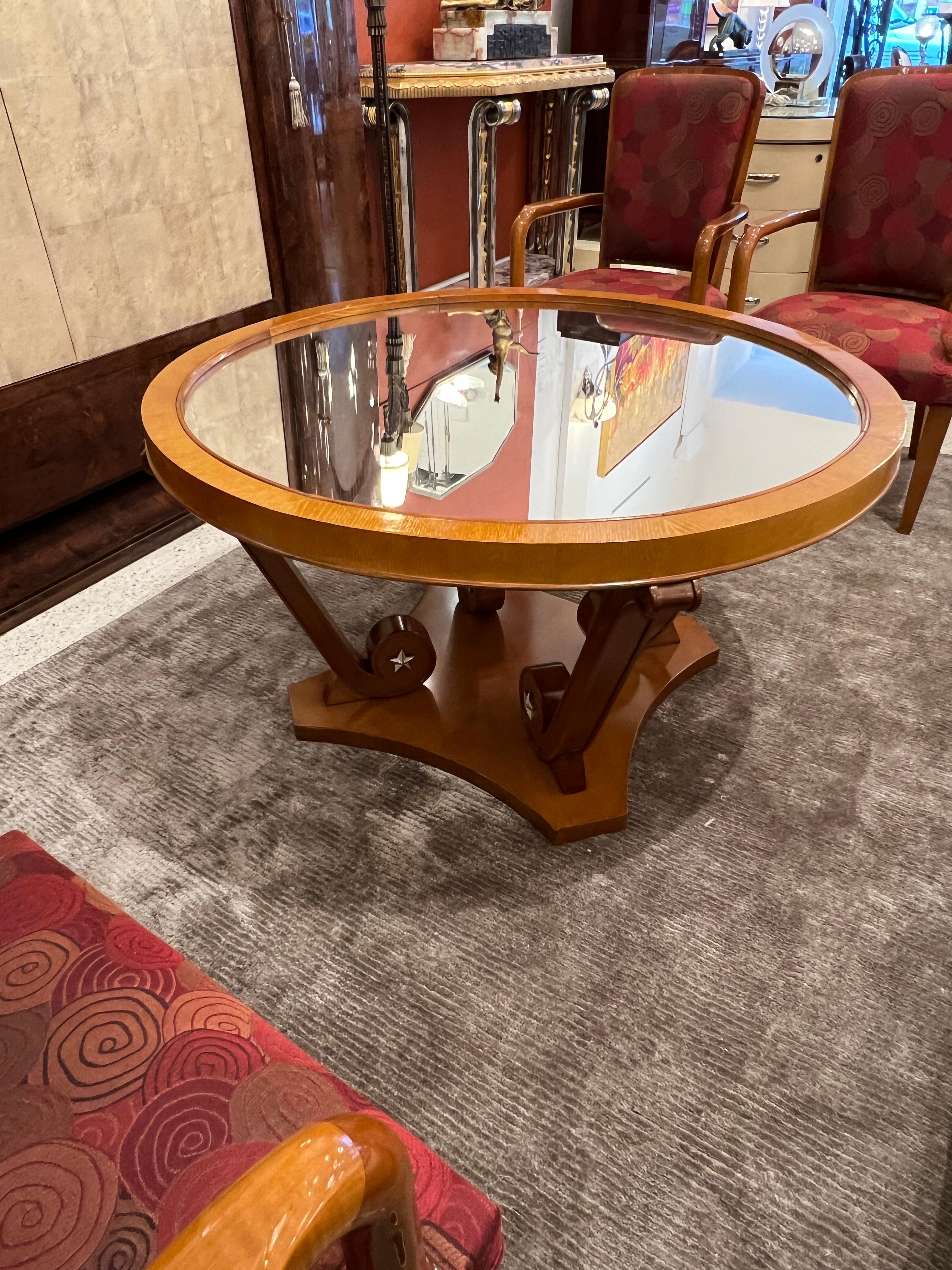 20th Century Art Deco Neoclassical Coffee Table For Sale