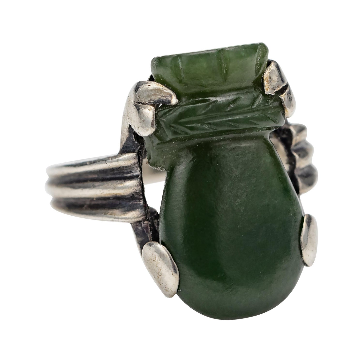 Certified Nephrite Jade Archer's Thumb Ring by Master 于士榮, River Pebble For  Sale at 1stDibs | jade thumb ring