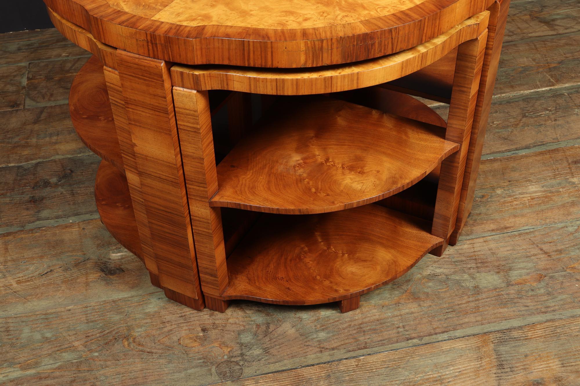Art Deco Nest of Tables by Harry & Lou Epstein, c1930 3