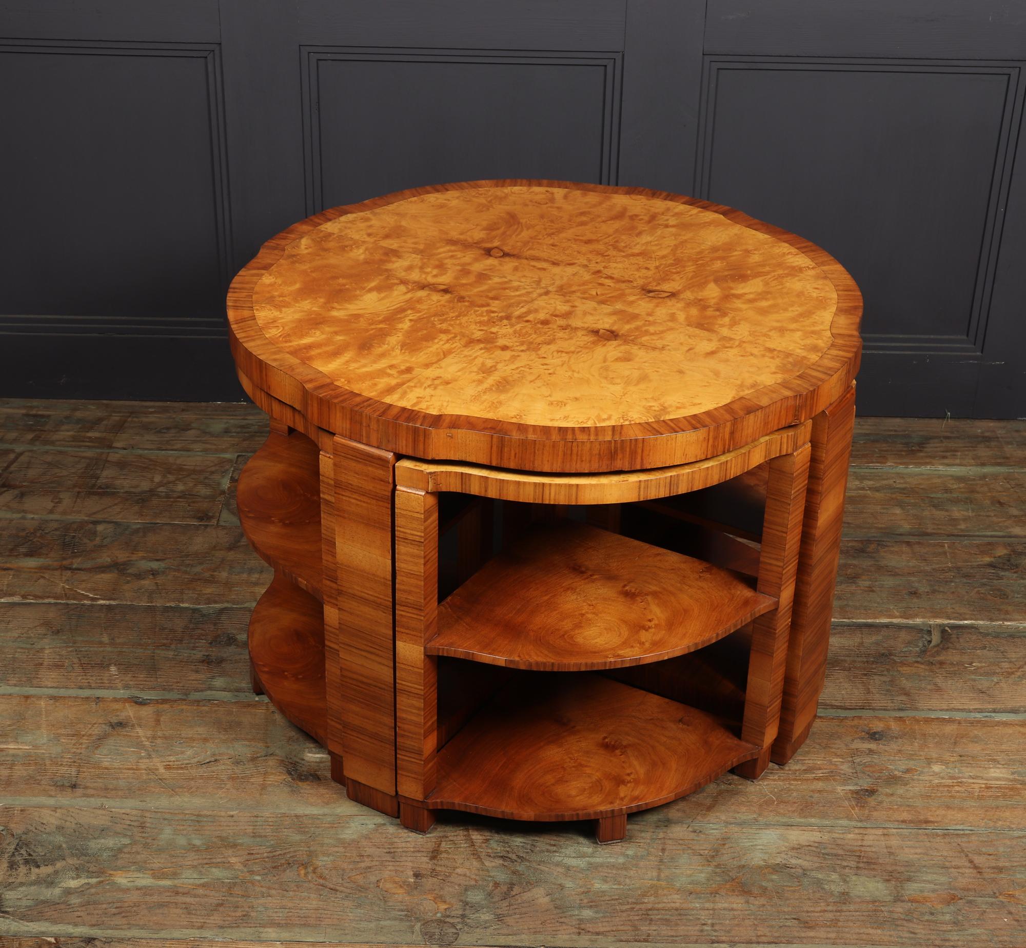 Art Deco Nest of Tables by Harry & Lou Epstein, c1930 4