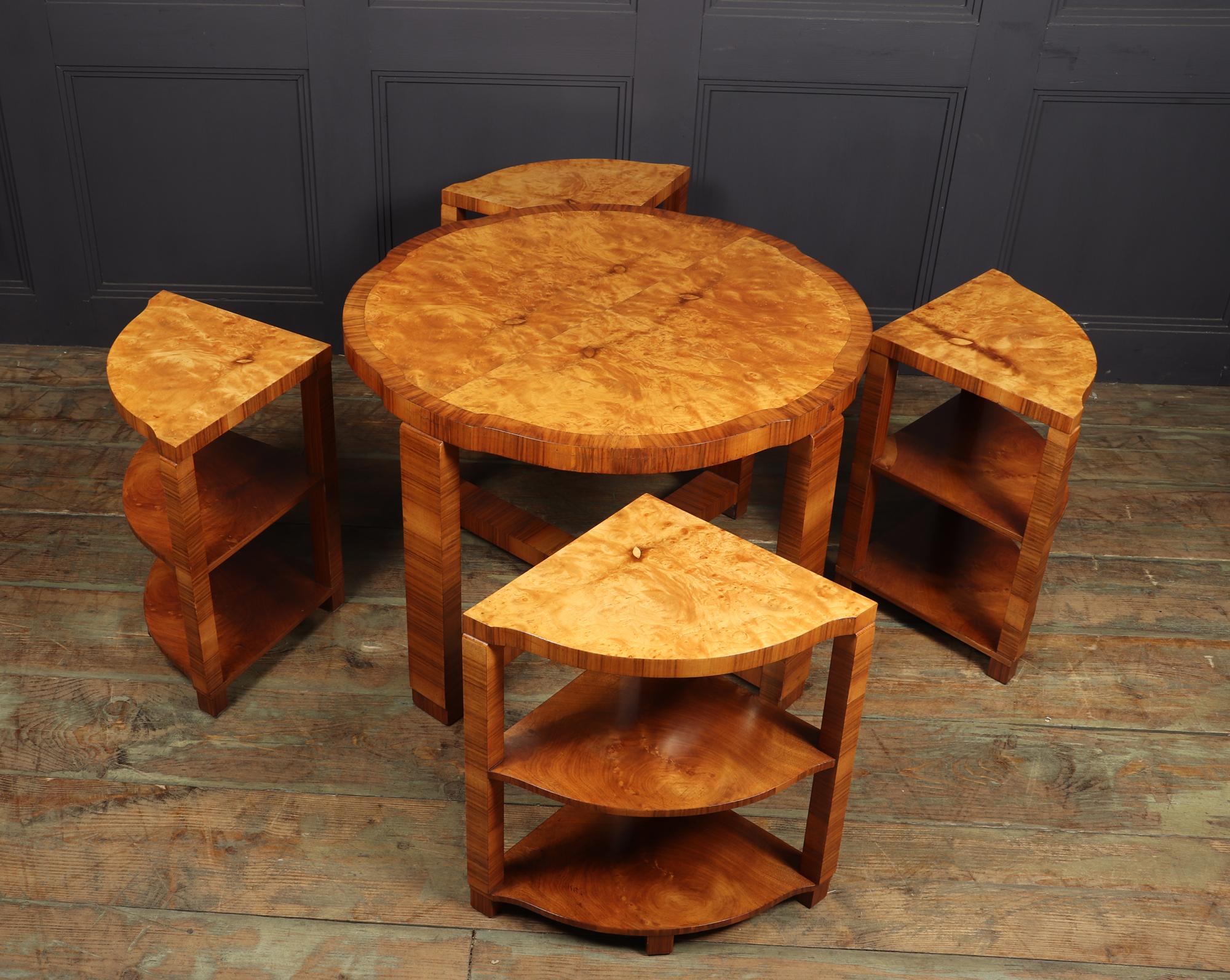 Mid-20th Century Art Deco Nest of Tables by Harry & Lou Epstein, c1930