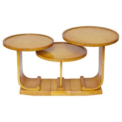Art Deco Nest of Tables by Hille, Bird's-Eye Maple and Walnut, circa 1930