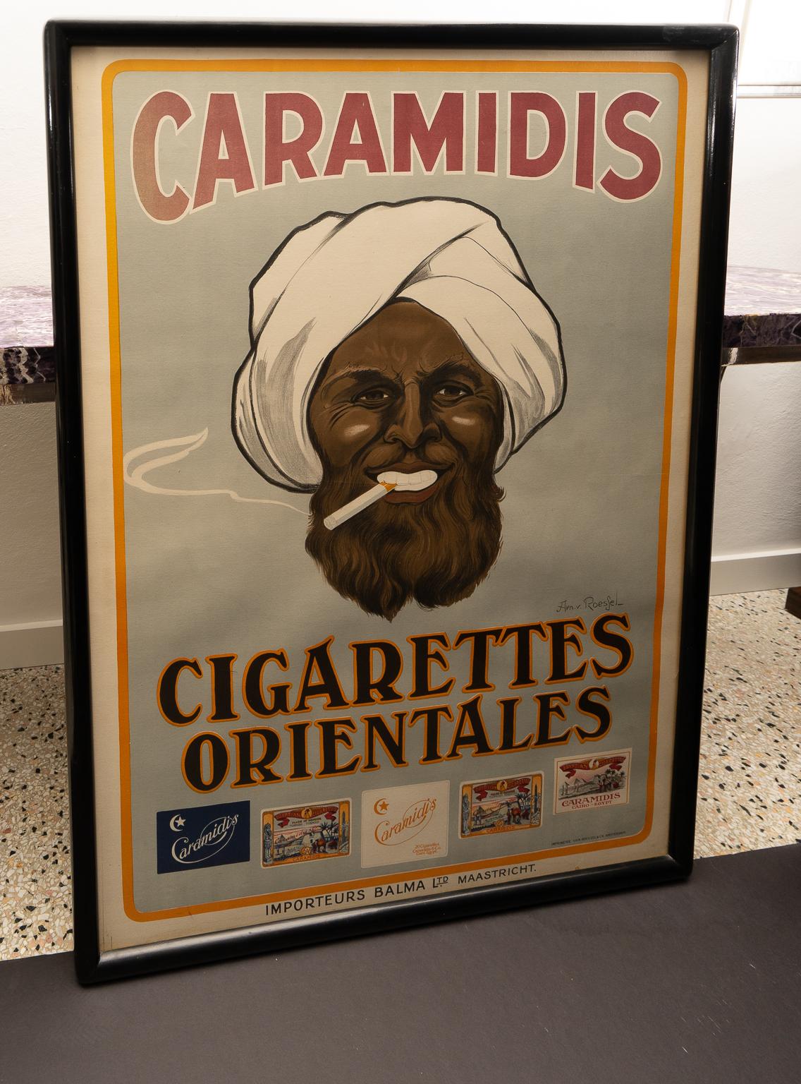 Fabulous Art Deco 1930s Cigarette poster 