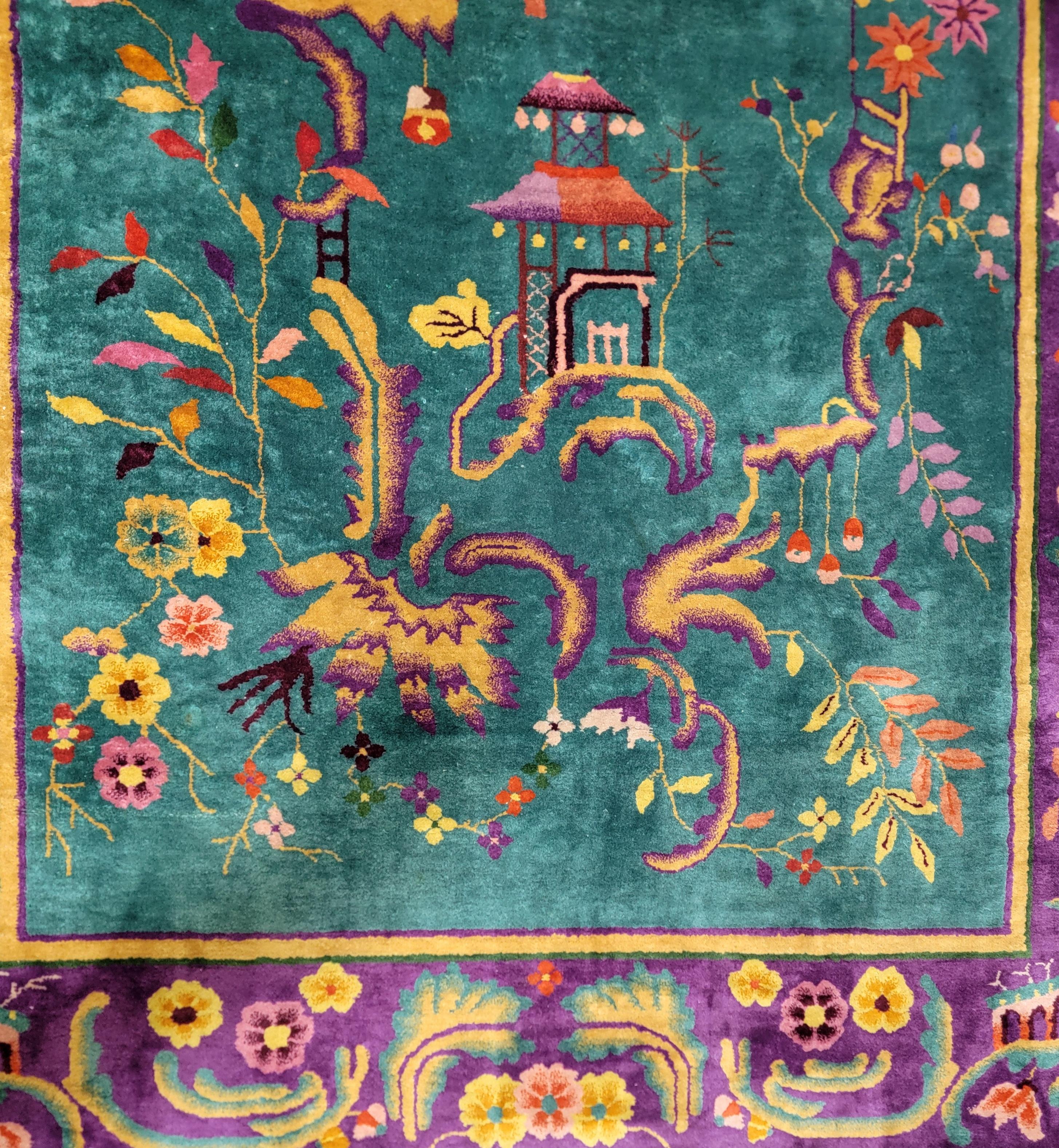 Art Deco Nichols Chinese Rug im Angebot 4