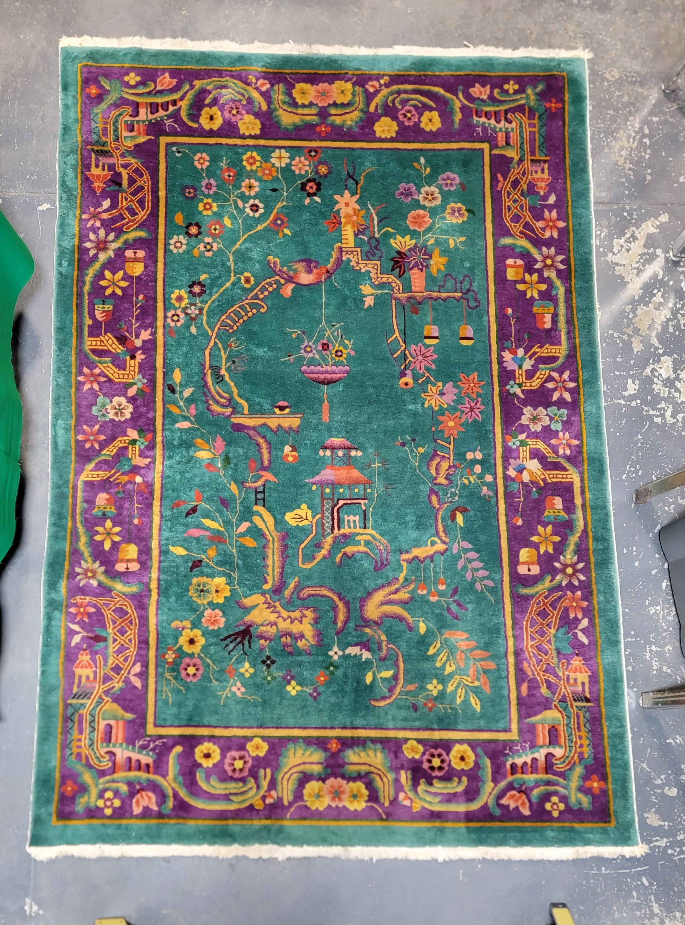 Art Deco Nichols Chinese Rug im Angebot 5