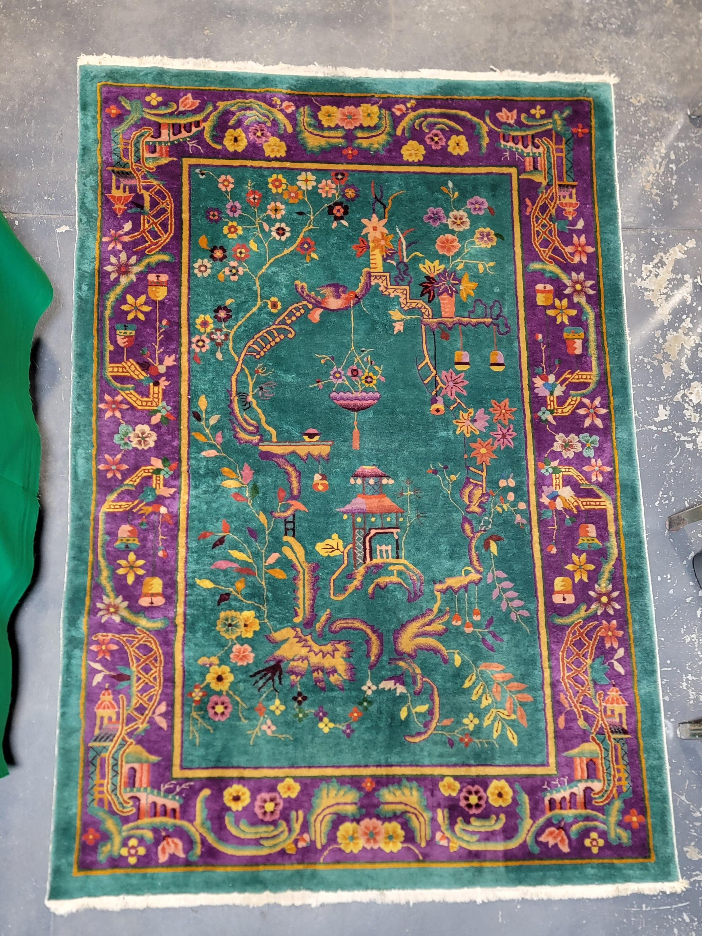 Art Deco Nichols Chinese Rug im Angebot 7