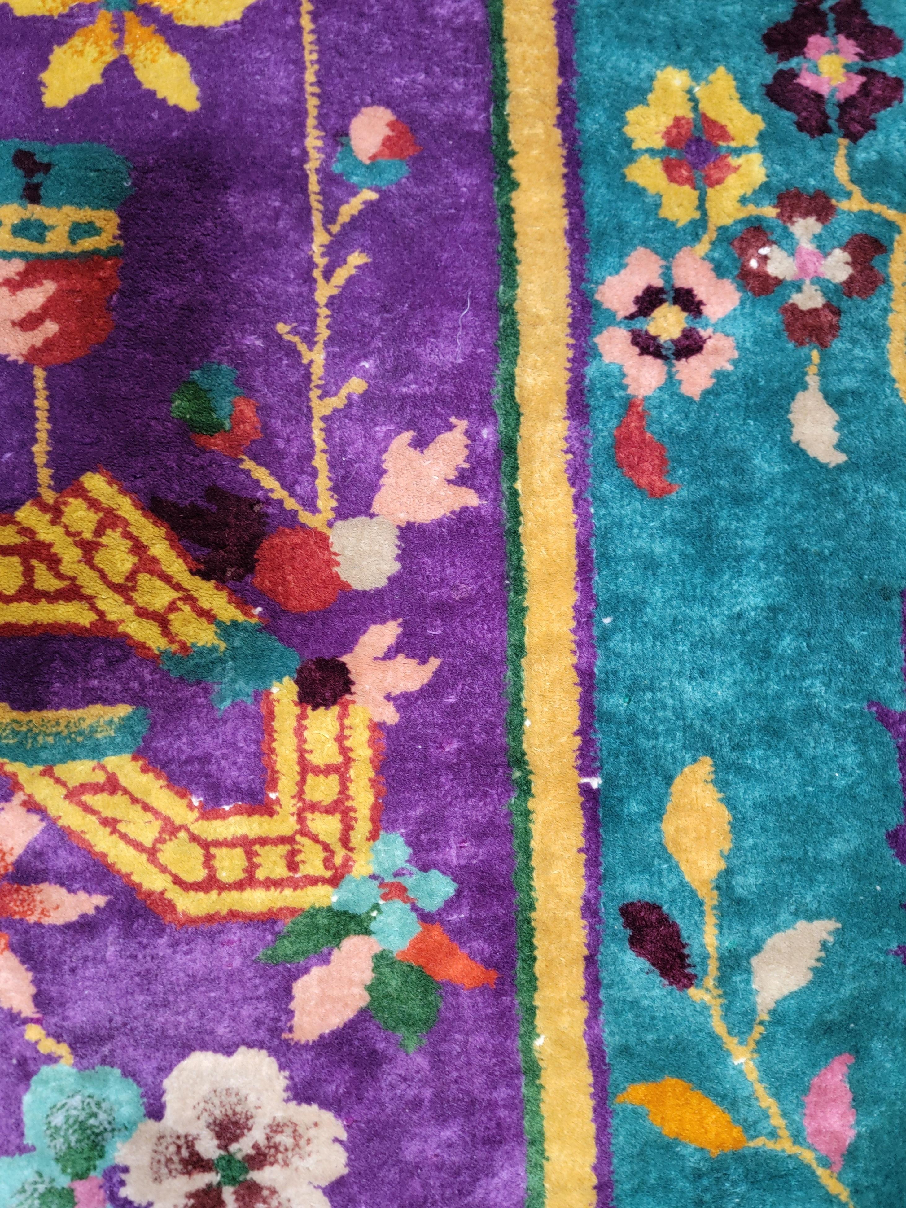 Art Deco Nichols Chinese Rug (20. Jahrhundert) im Angebot