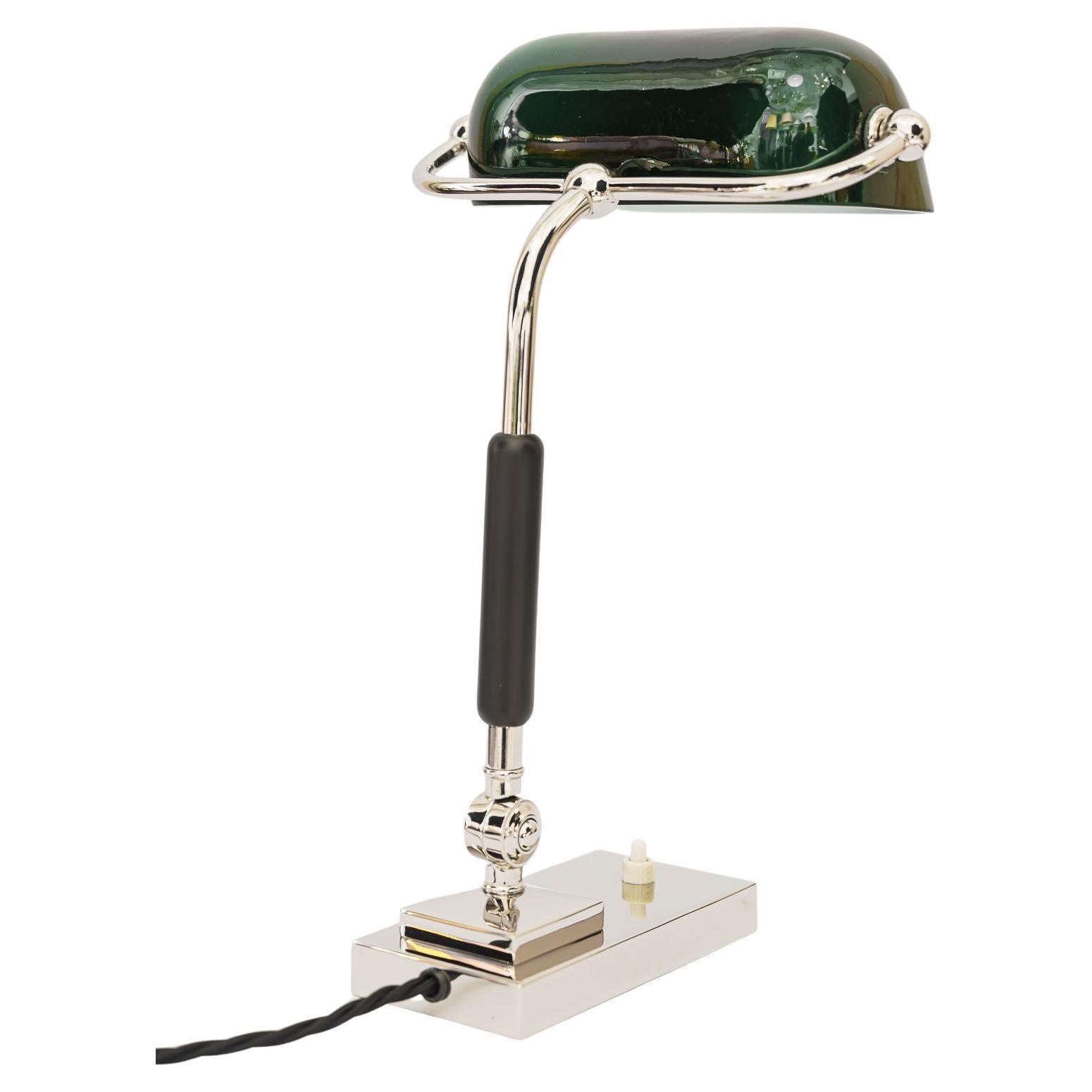 Abat-jour De Remplacement En Verre Jaune - Pour Lampe De Banquier Vintage - 22,5x13,5x7,5 Cm - Lumière Douce Et Chaleureuse - 6