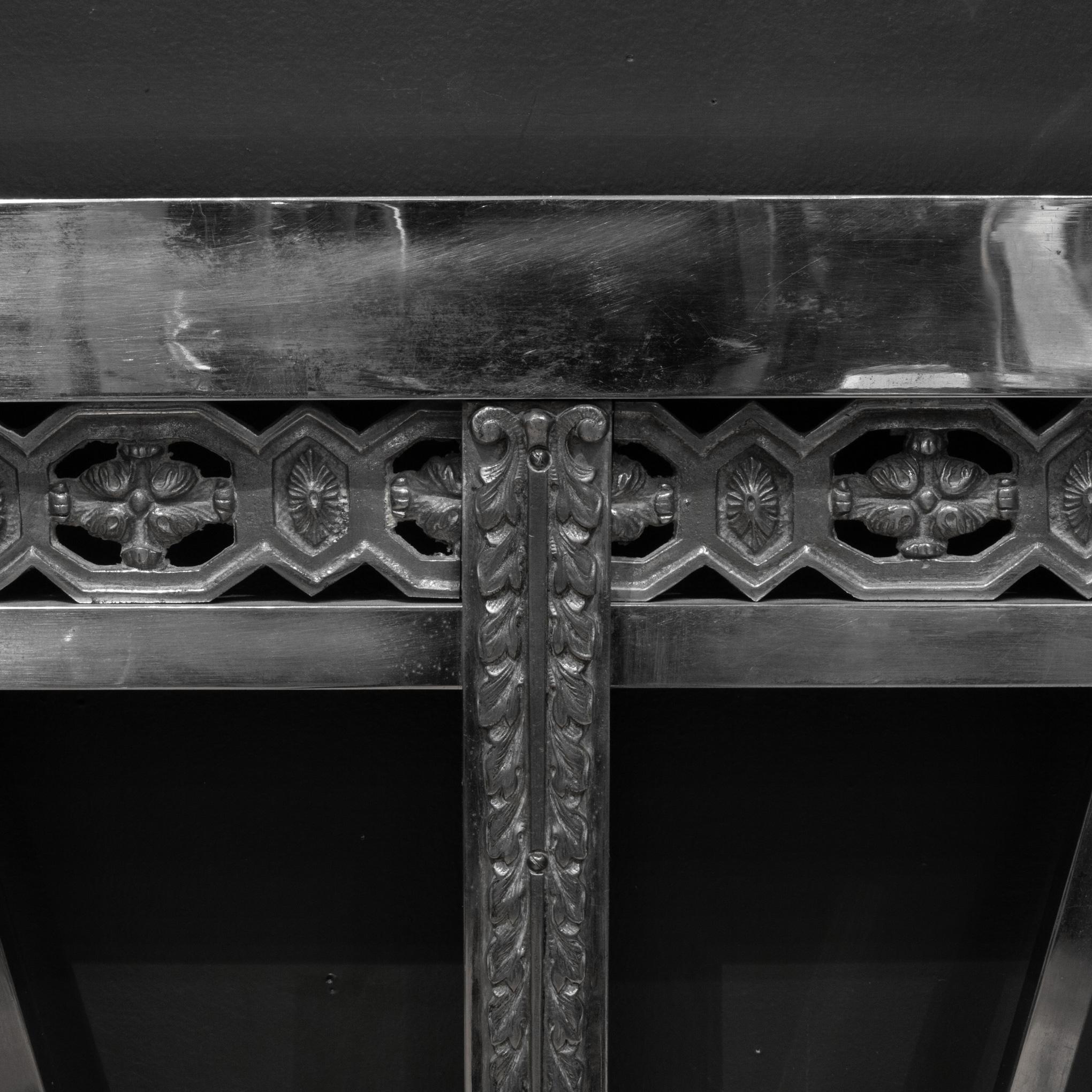 Steel Art Deco Nickel Bed Frame c.1930 For Sale