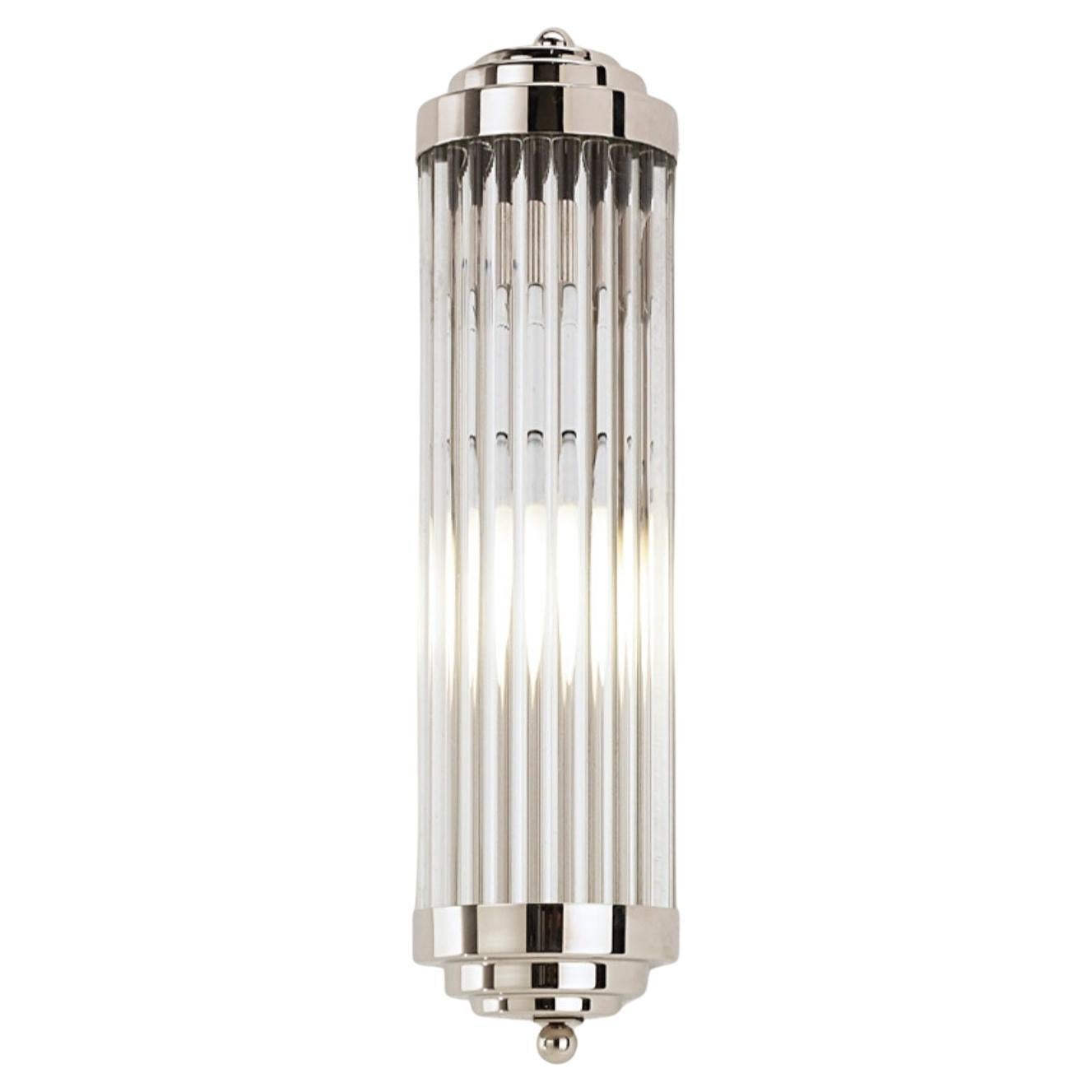 Art Deco  Nickel-Messing-Leuchte ( Paar )