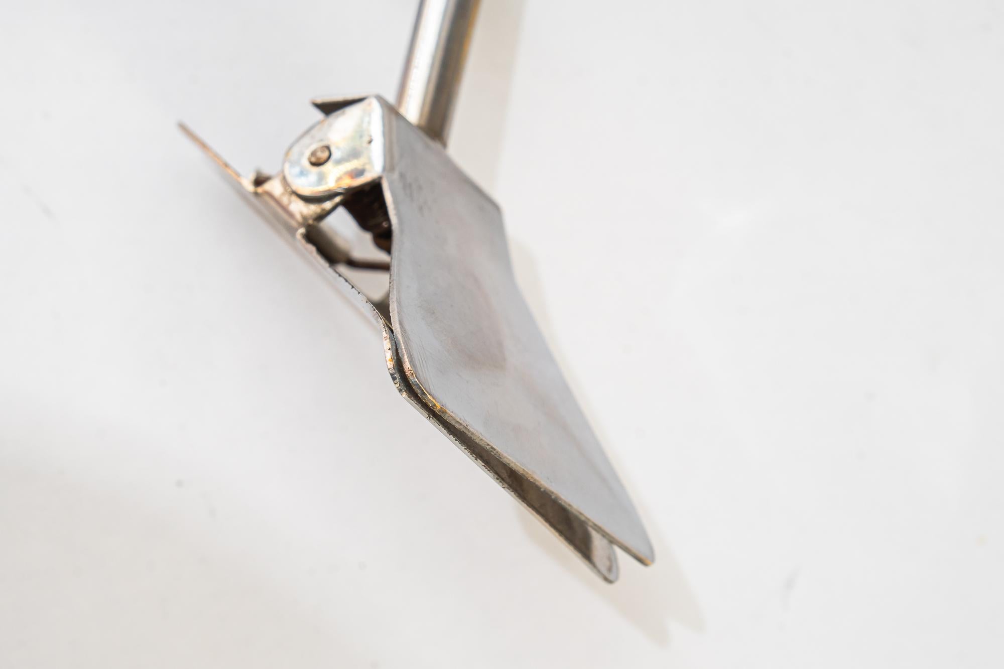 Lampe de table Art déco à pince en nickel vienne vers 1920 en vente 4