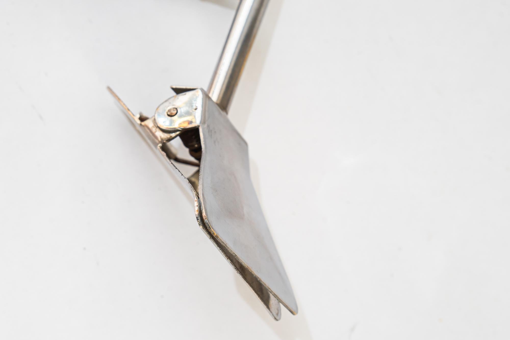 Lampe de table Art déco à pince en nickel vienne vers 1920 en vente 5