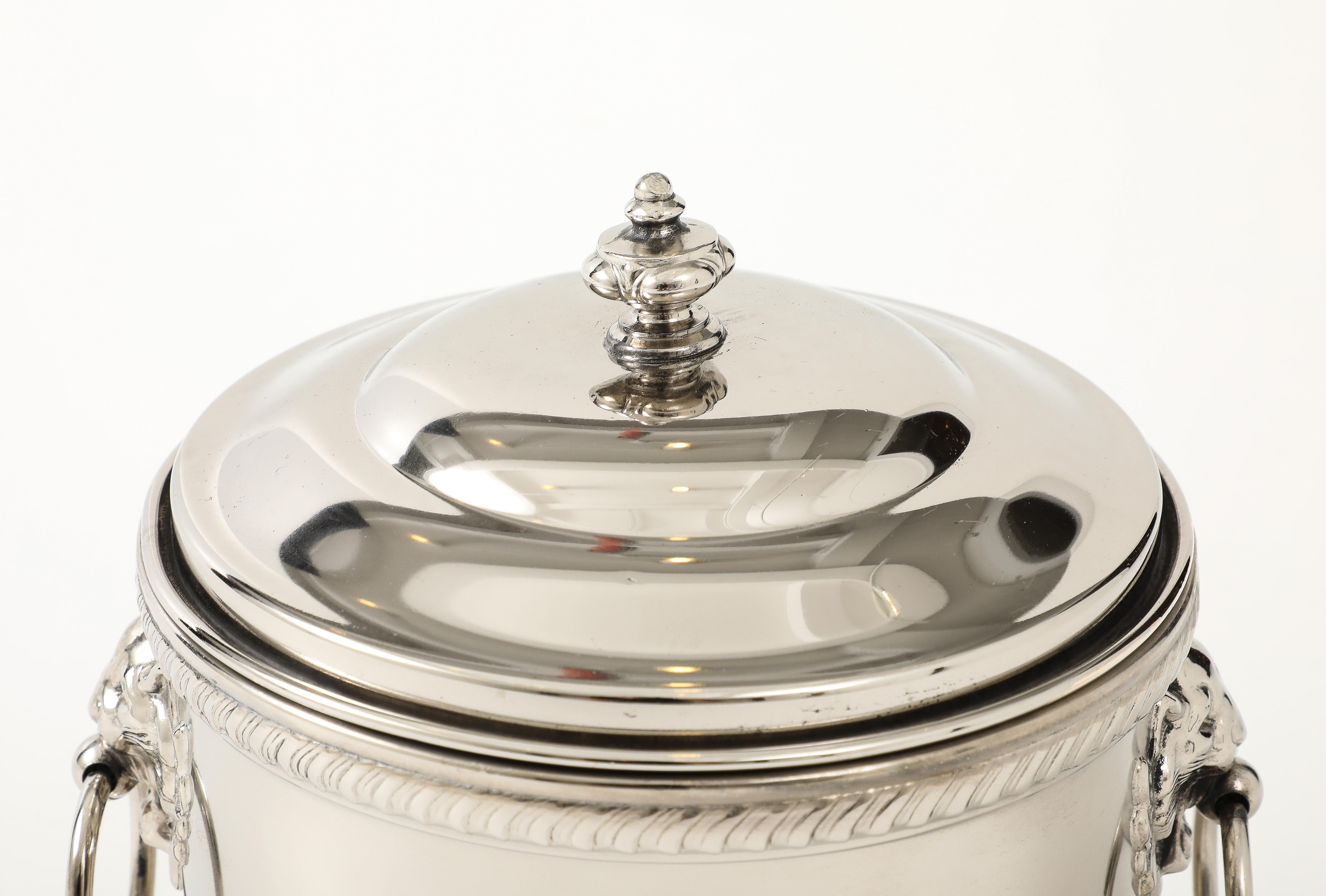 Art Deco Nickel Ice Bucket For Sale 1
