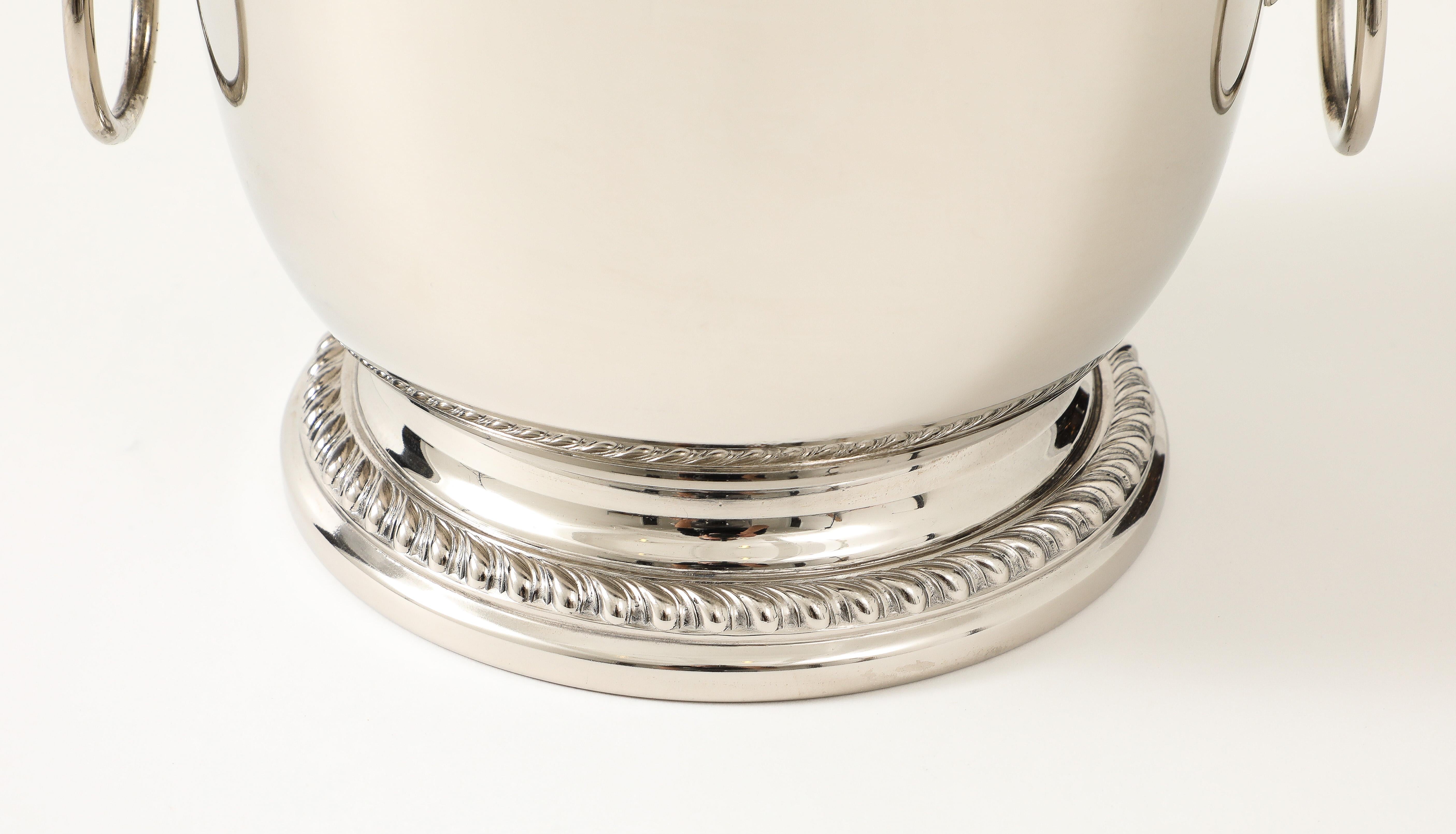Art Deco Nickel Ice Bucket For Sale 2