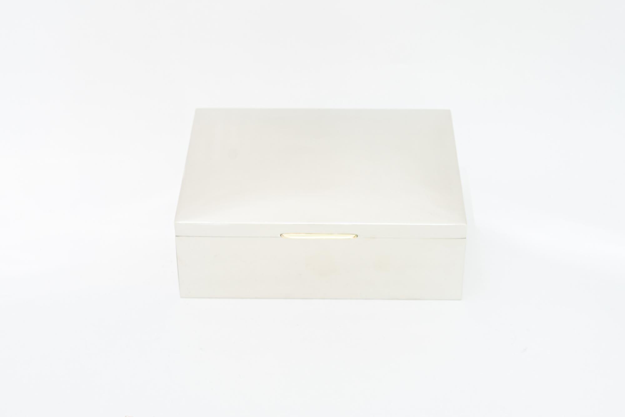 Art Deco nickel-plated Jewelry Box vienna around 1920s For Sale 1