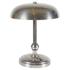 Art Deco Nickel-Plated Lamp