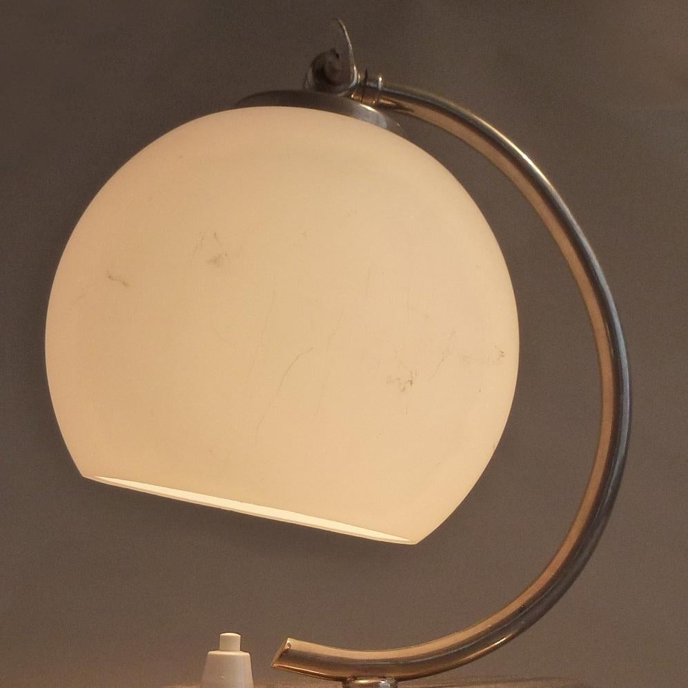 Art Deco Nickel-Plated Table Lamp, Austria, 1930s im Angebot 5