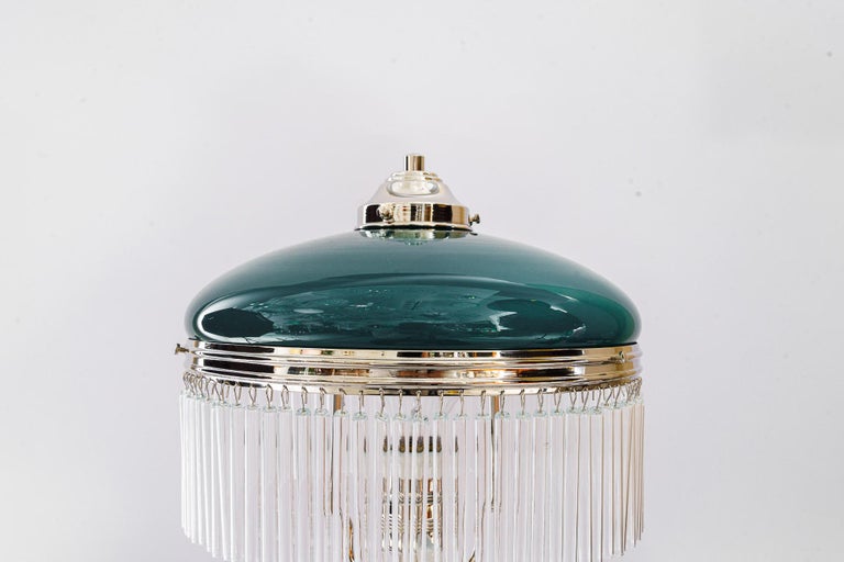 Art Deco Nickel, Plated Table Lamp, Vienna, Around 1920s For Sale 7