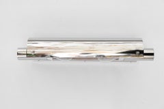 Lampada da parete Art Déco nichelata di Vienna degli anni '20 circa