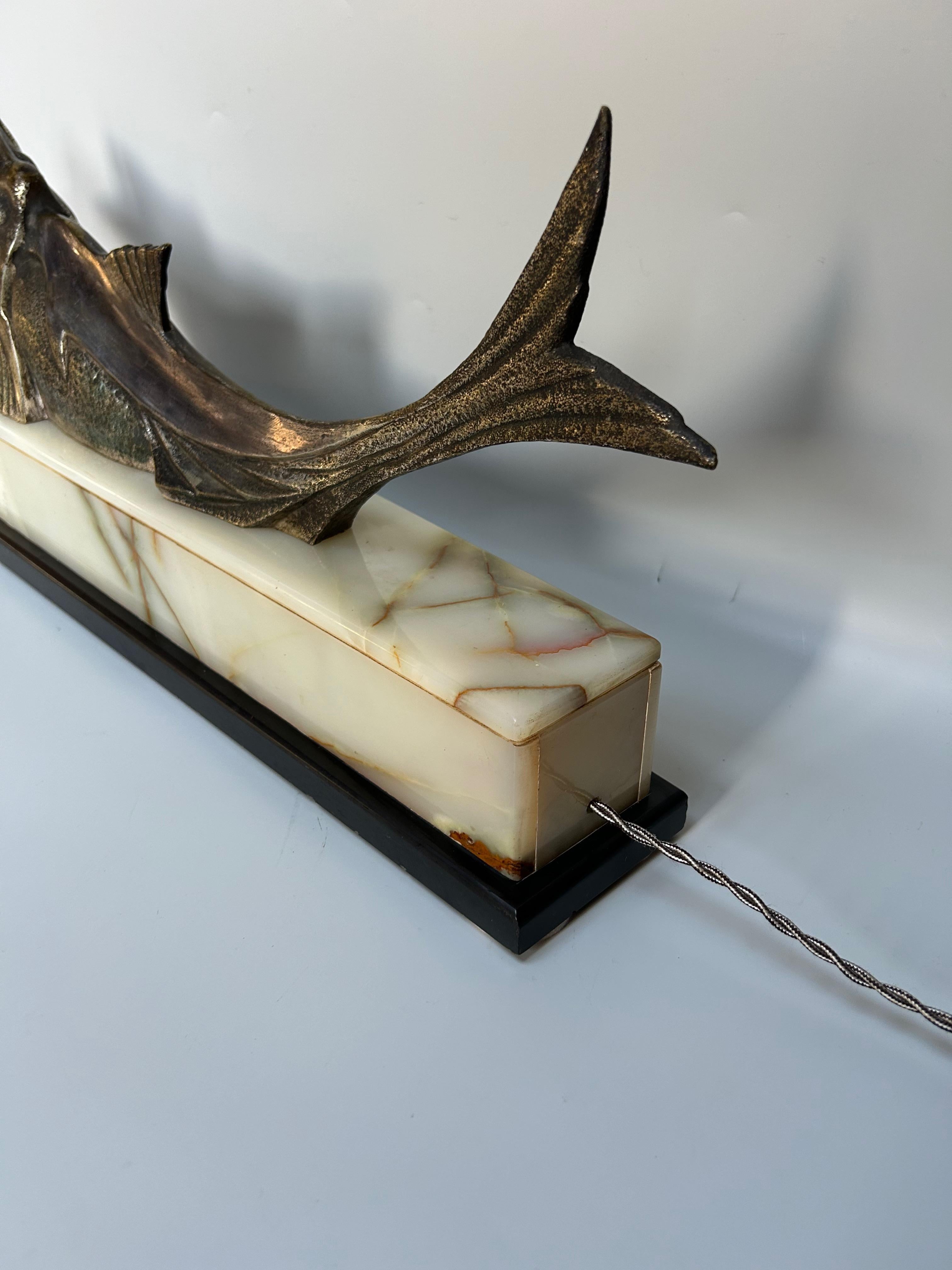Scultura Art Deco per luce notturna in vendita 2